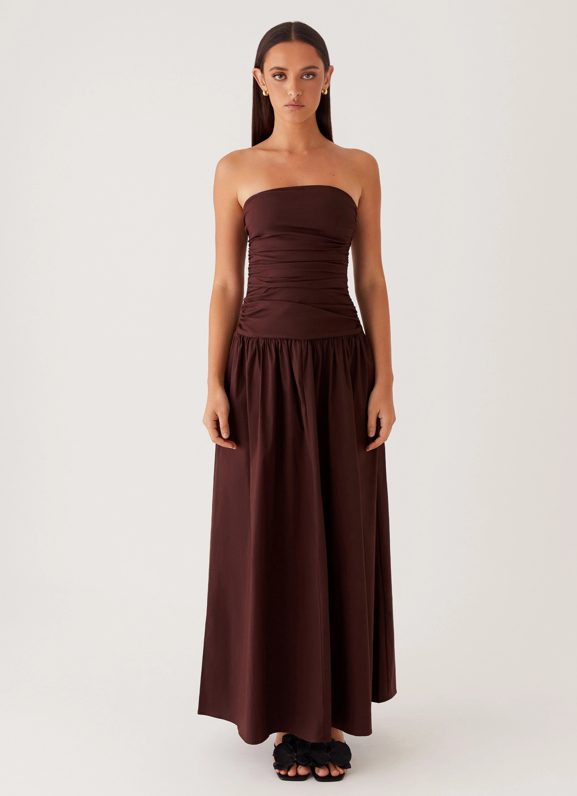 Simple formal dress Flexible Design Carmel Maxi Dress - Brown
