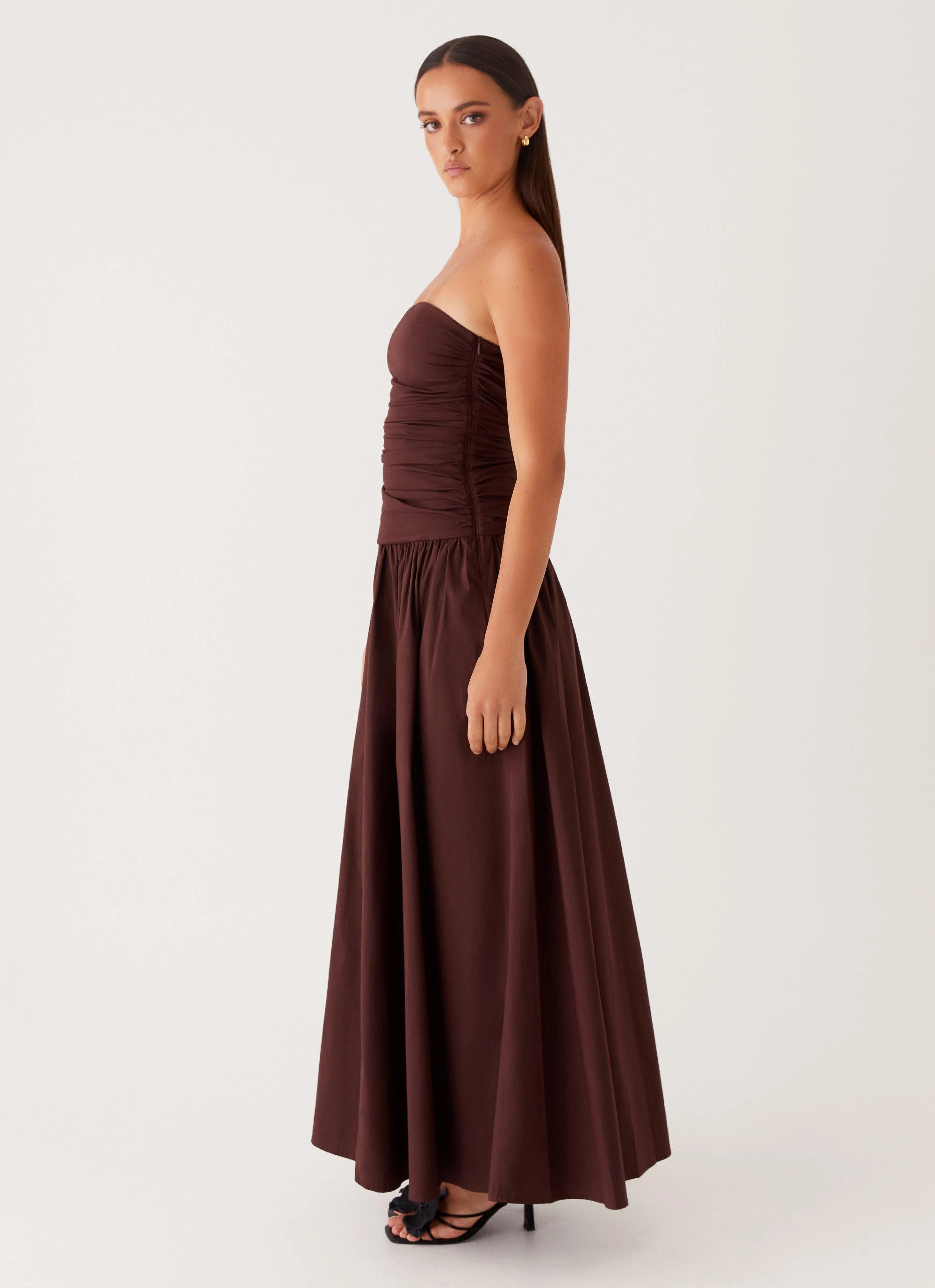 Carmel Maxi Dress - Brown Evening-Wear