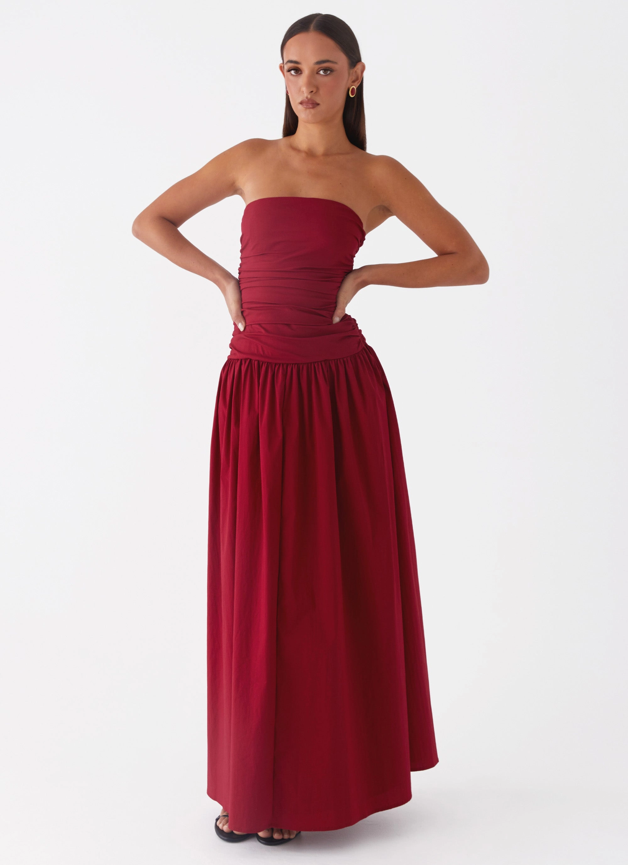 Day-to-evening dress Natural Form Carmel Maxi Dress - Merlot