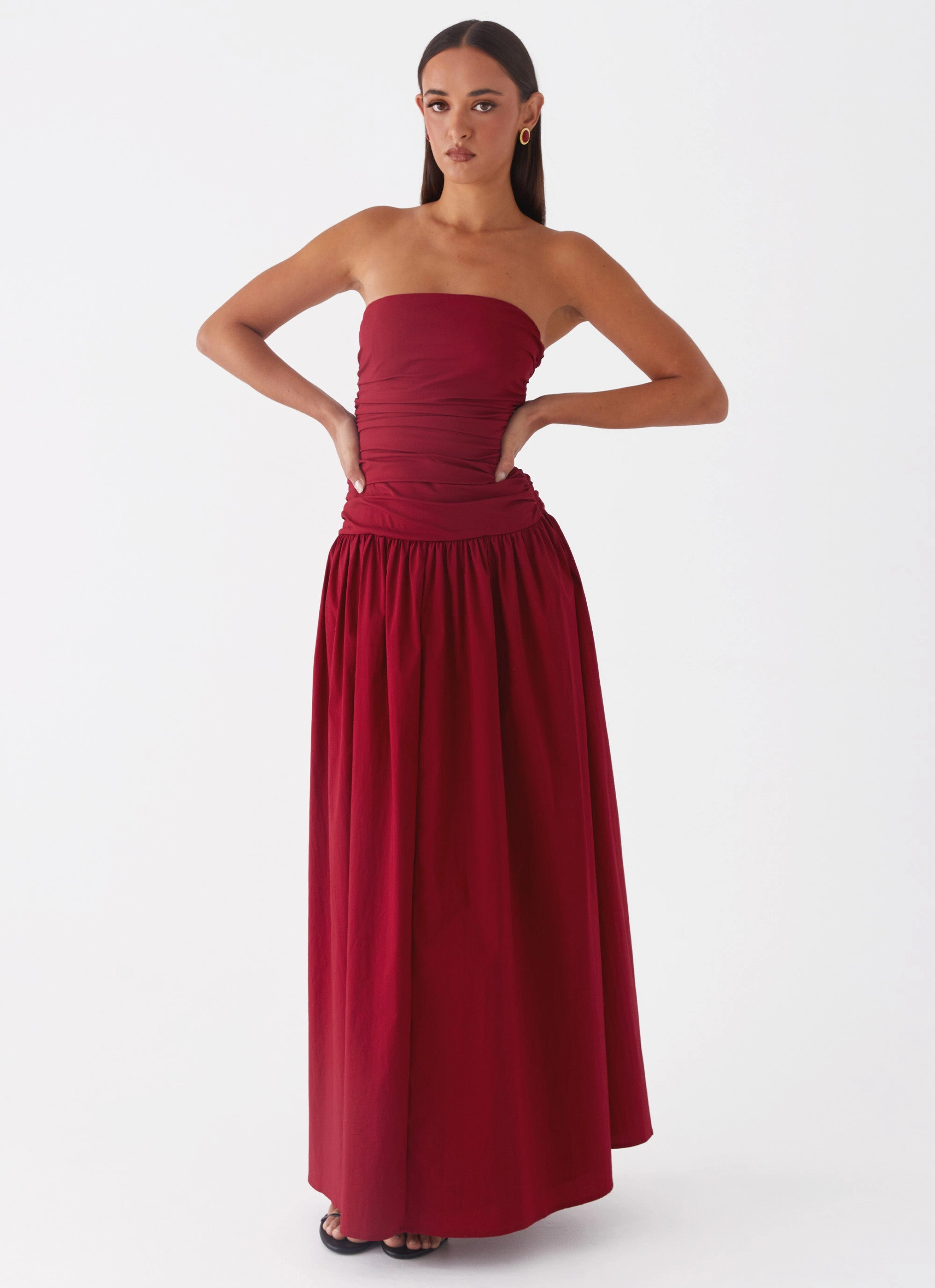 Carmel Maxi Dress - Merlot Balanced Tone