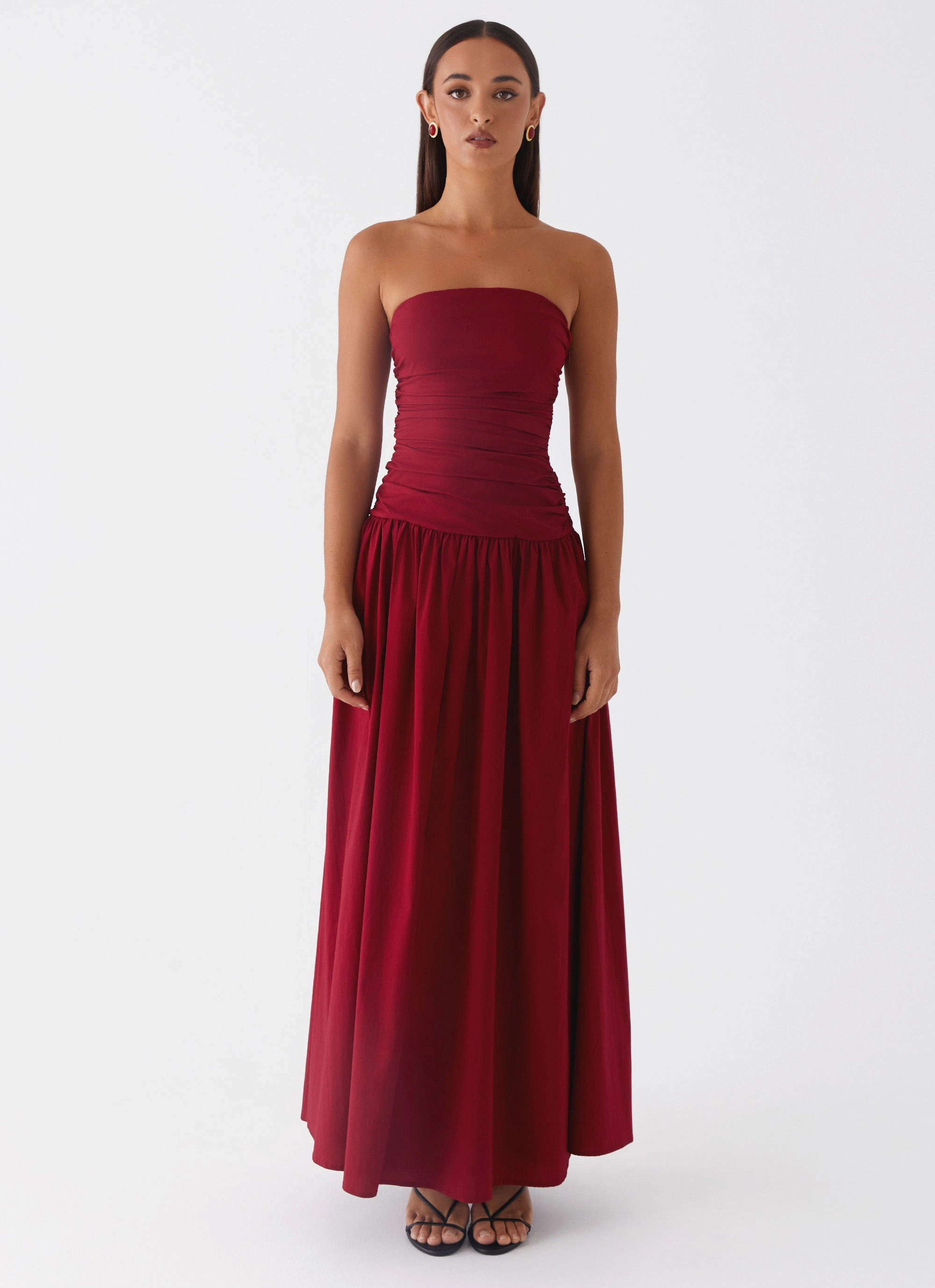 Carmel Maxi Dress - Merlot Smart Outfit Fall Piece