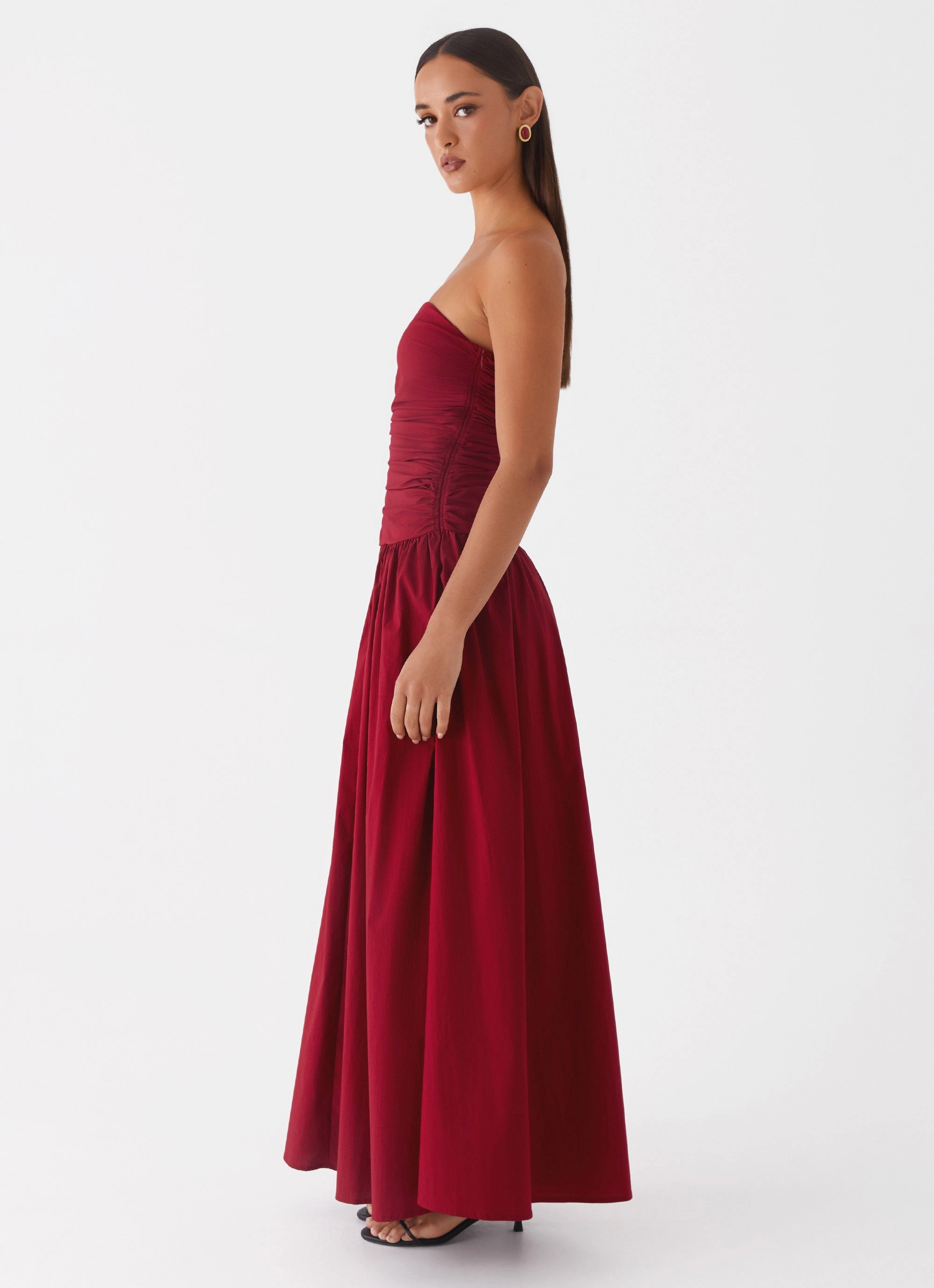 Carmel Maxi Dress - Merlot Pose Glow
