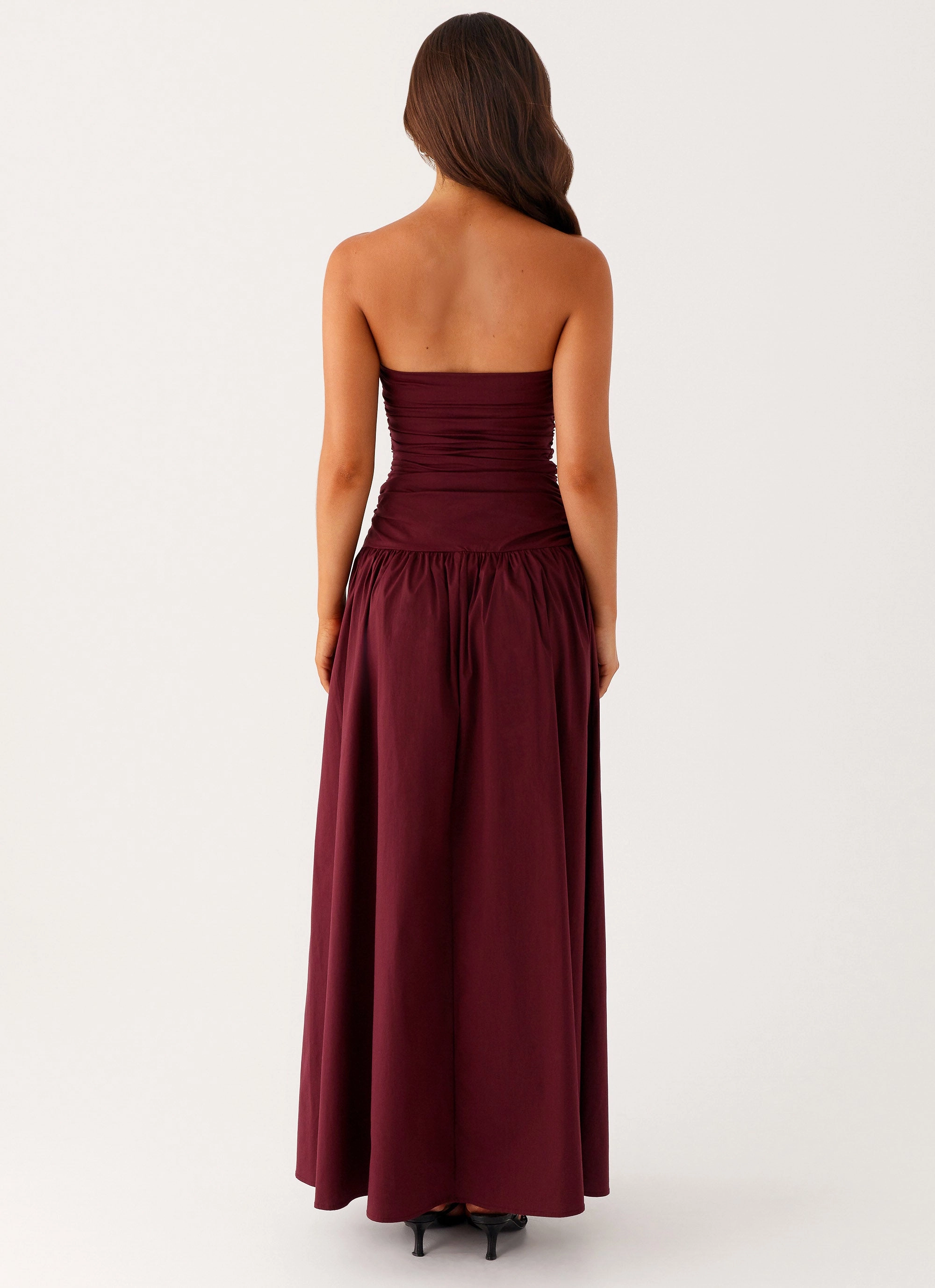 Minimalist-Trend Carmel Maxi Dress - Mulberry