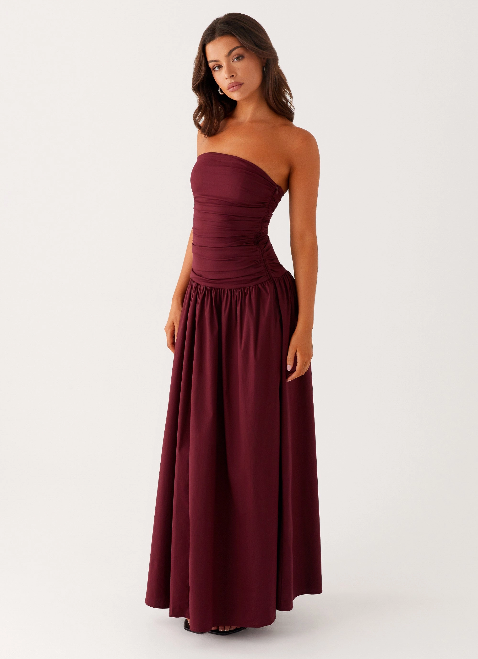 Carmel Maxi Dress - Mulberry Cozy Layer Romantic dinner wear
