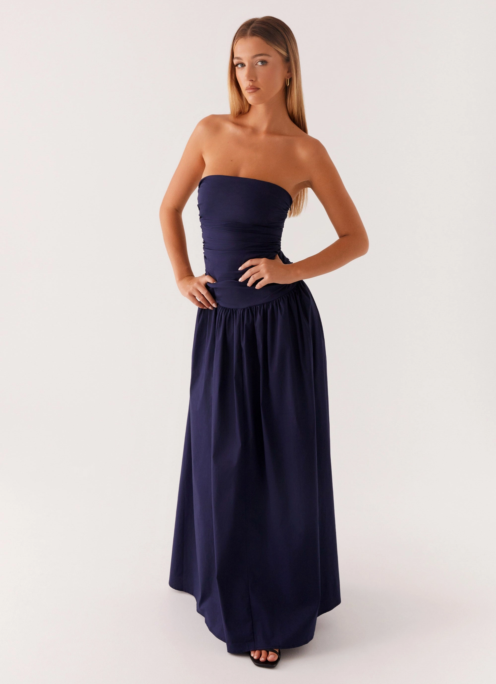 Carmel Maxi Dress - Navy Office Cool