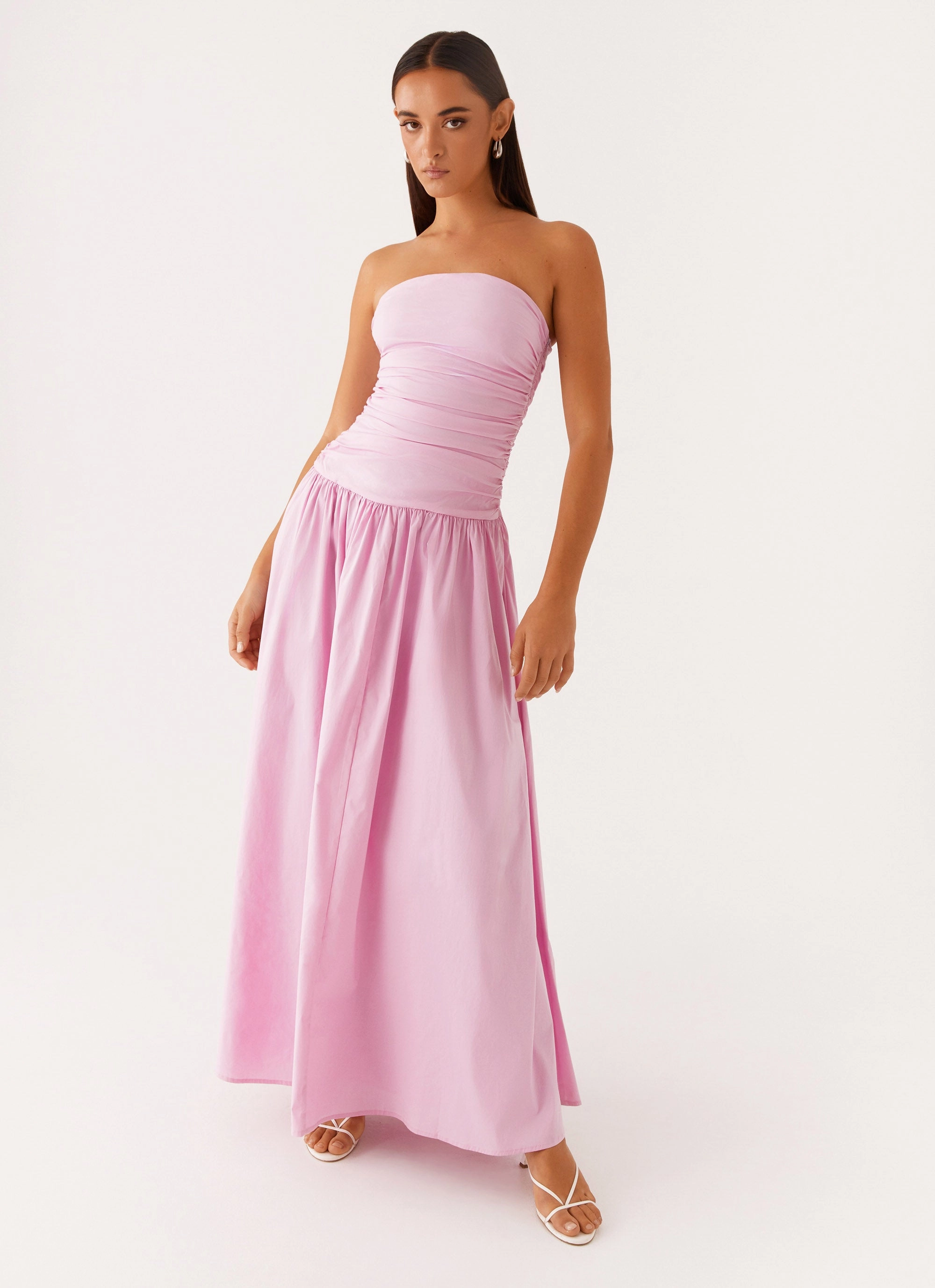 Carmel Maxi Dress - Pink Chilly Day Layers Stylish Choice