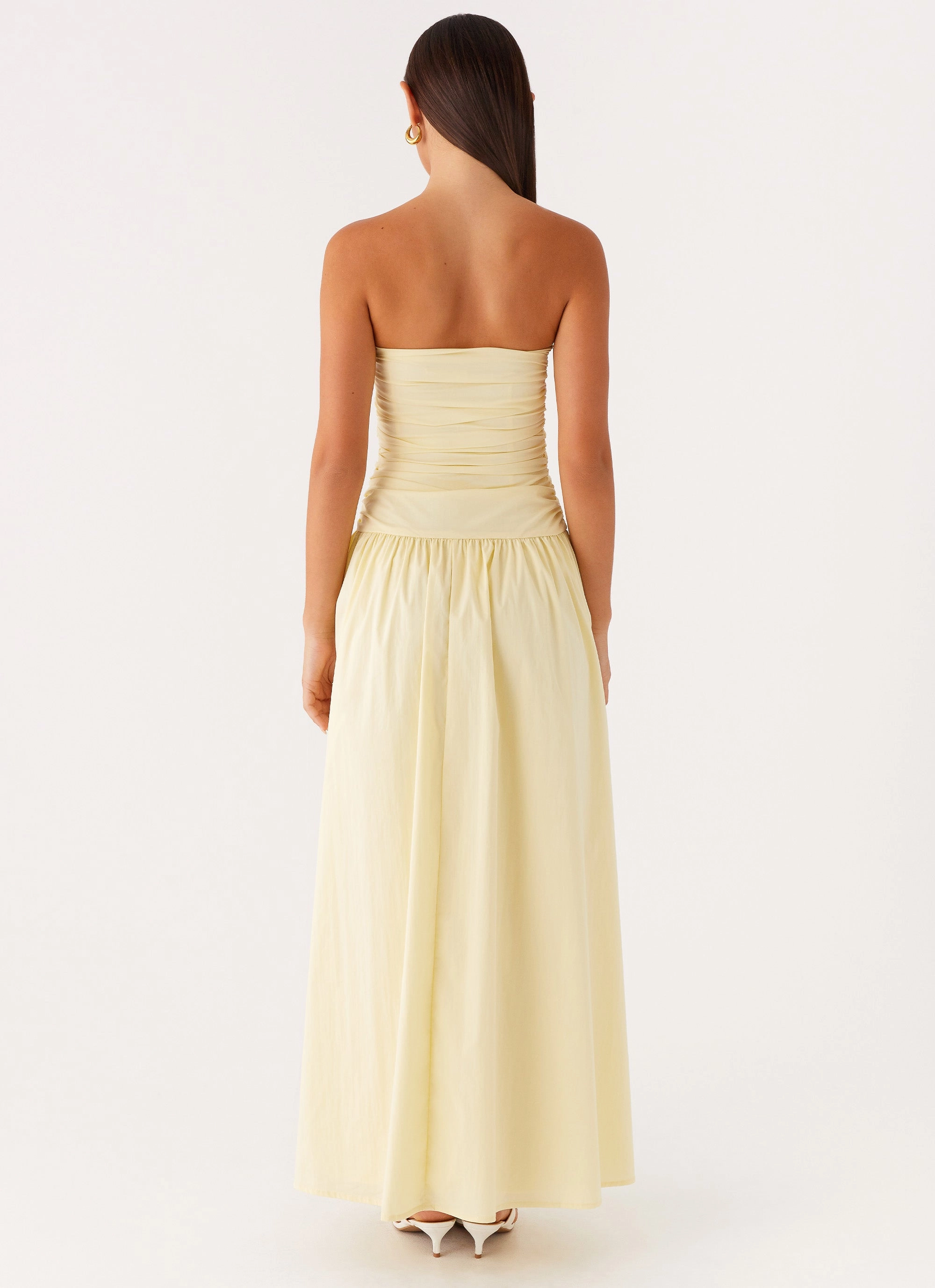 Carmel Maxi Dress - Yellow Adjustable-Length Evening Glow