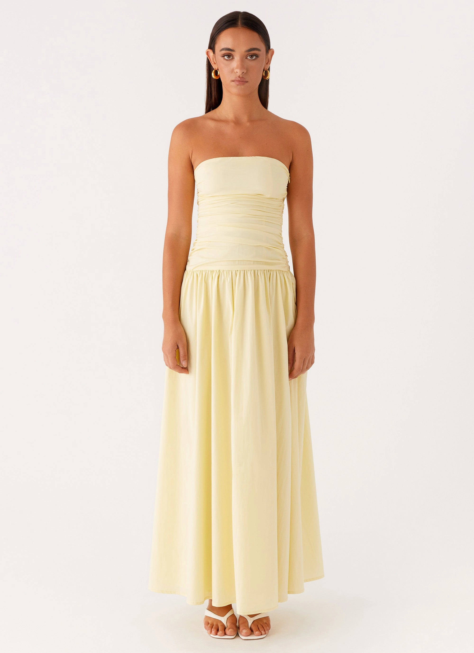 Carmel Maxi Dress - Yellow Petal Zone Summer Air