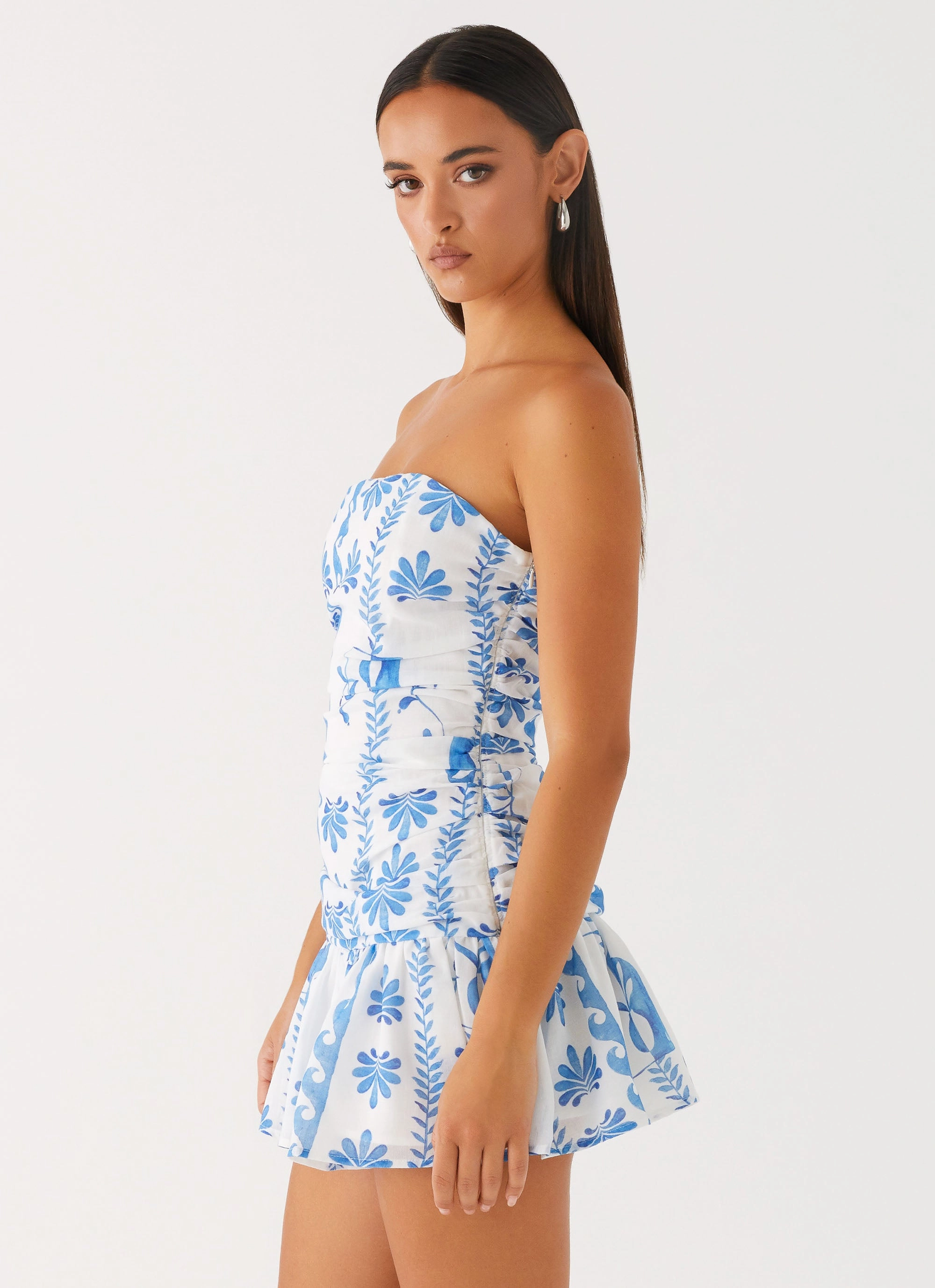 Comfy Comfort Carmel Mini Dress - Floral Wave