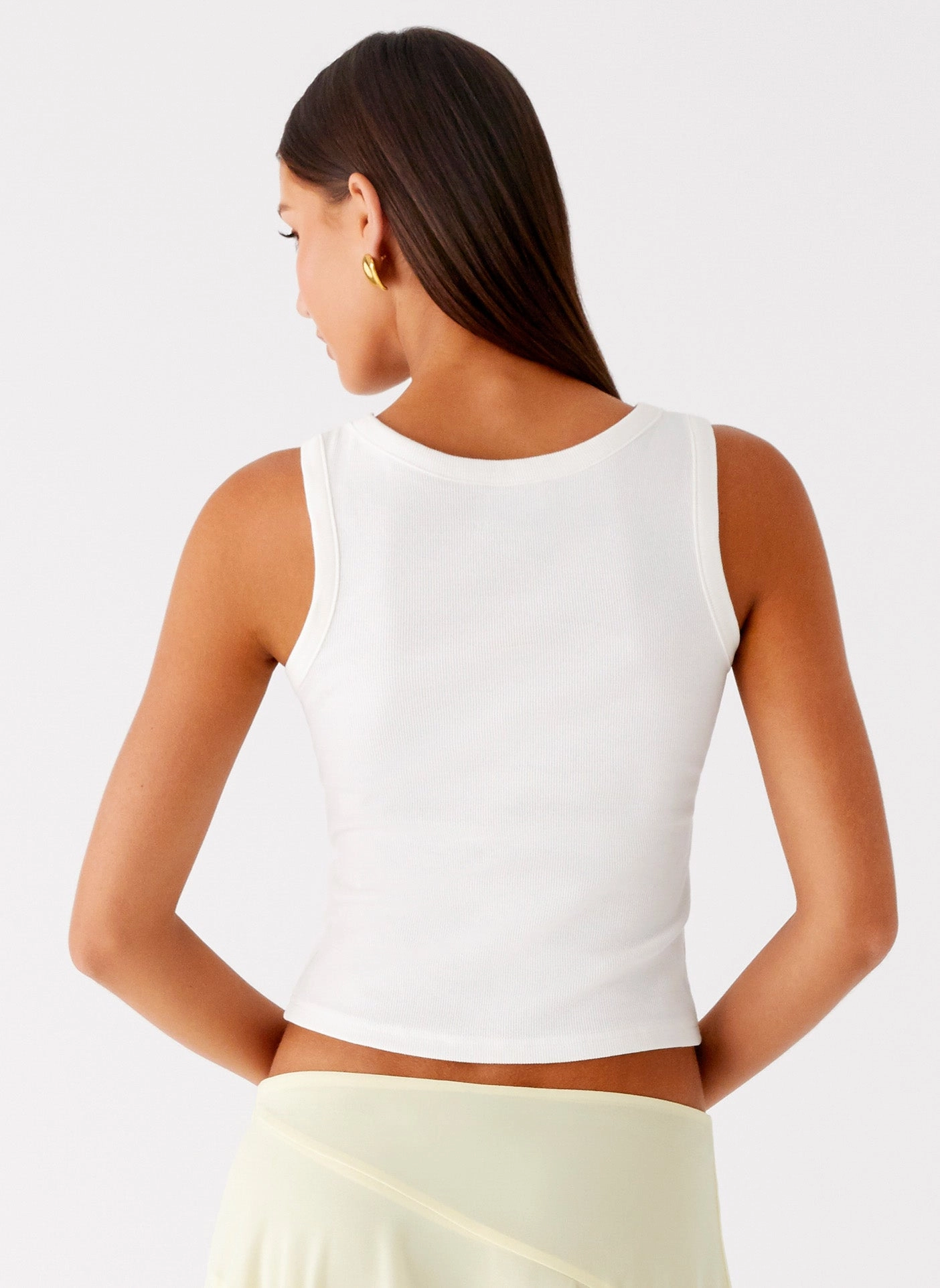 HiddenVentilationPockets Long Sleeve Tee Carmela Tank Top - White