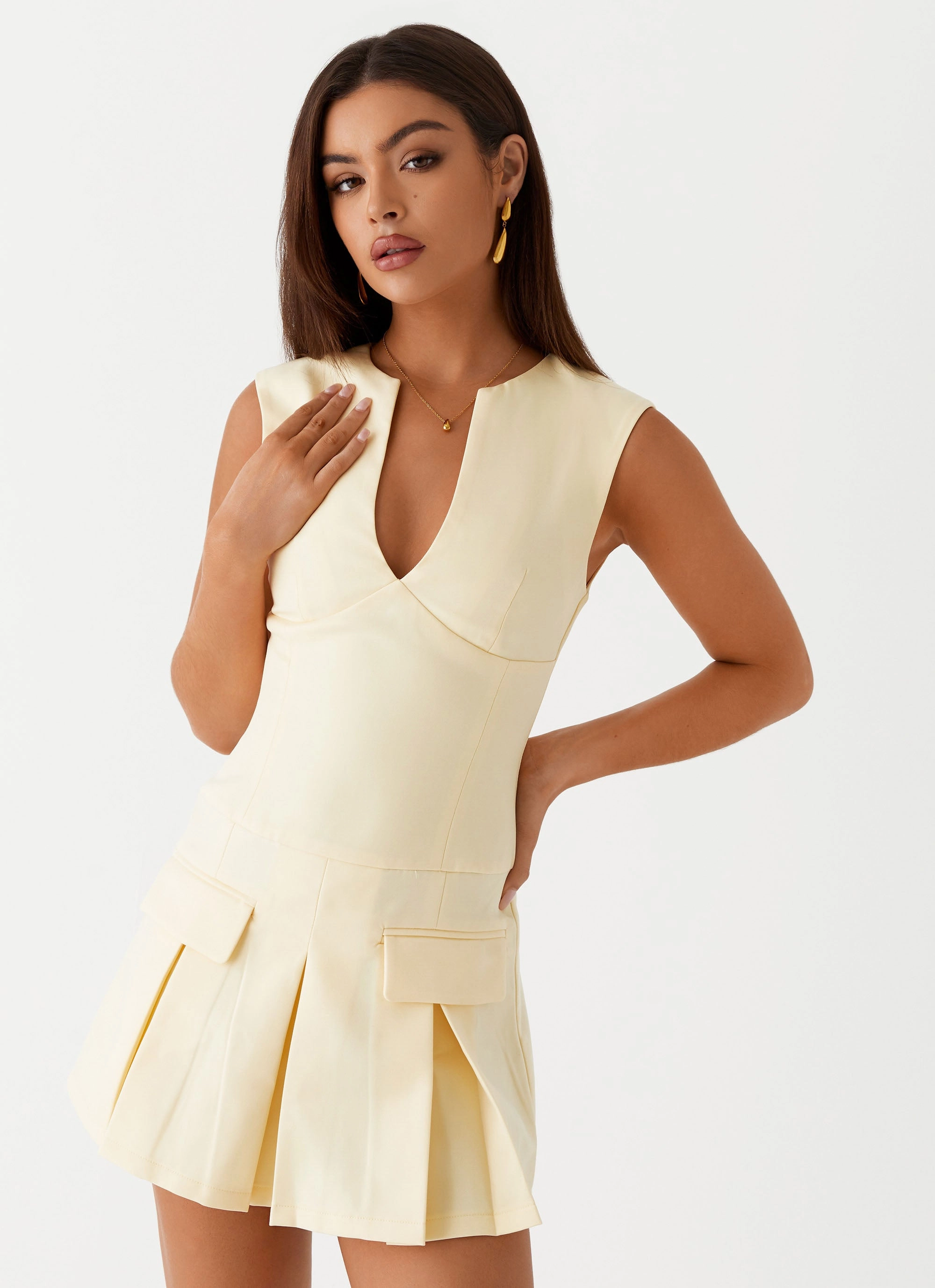 Summer Mood Cassia Mini Dress - Yellow