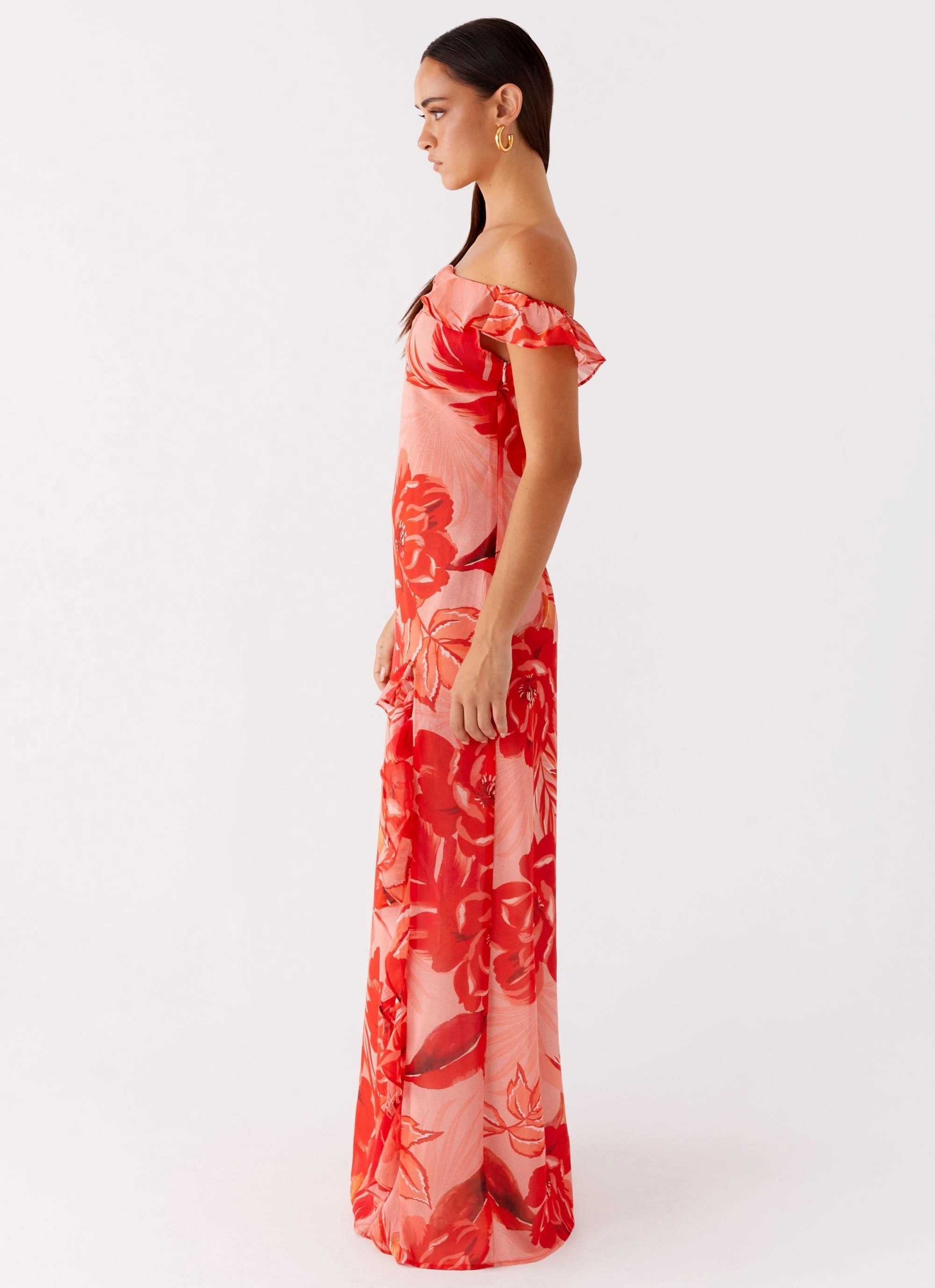 Cassiday Maxi Dress - Sicily Sunsets Print Timeless Touch