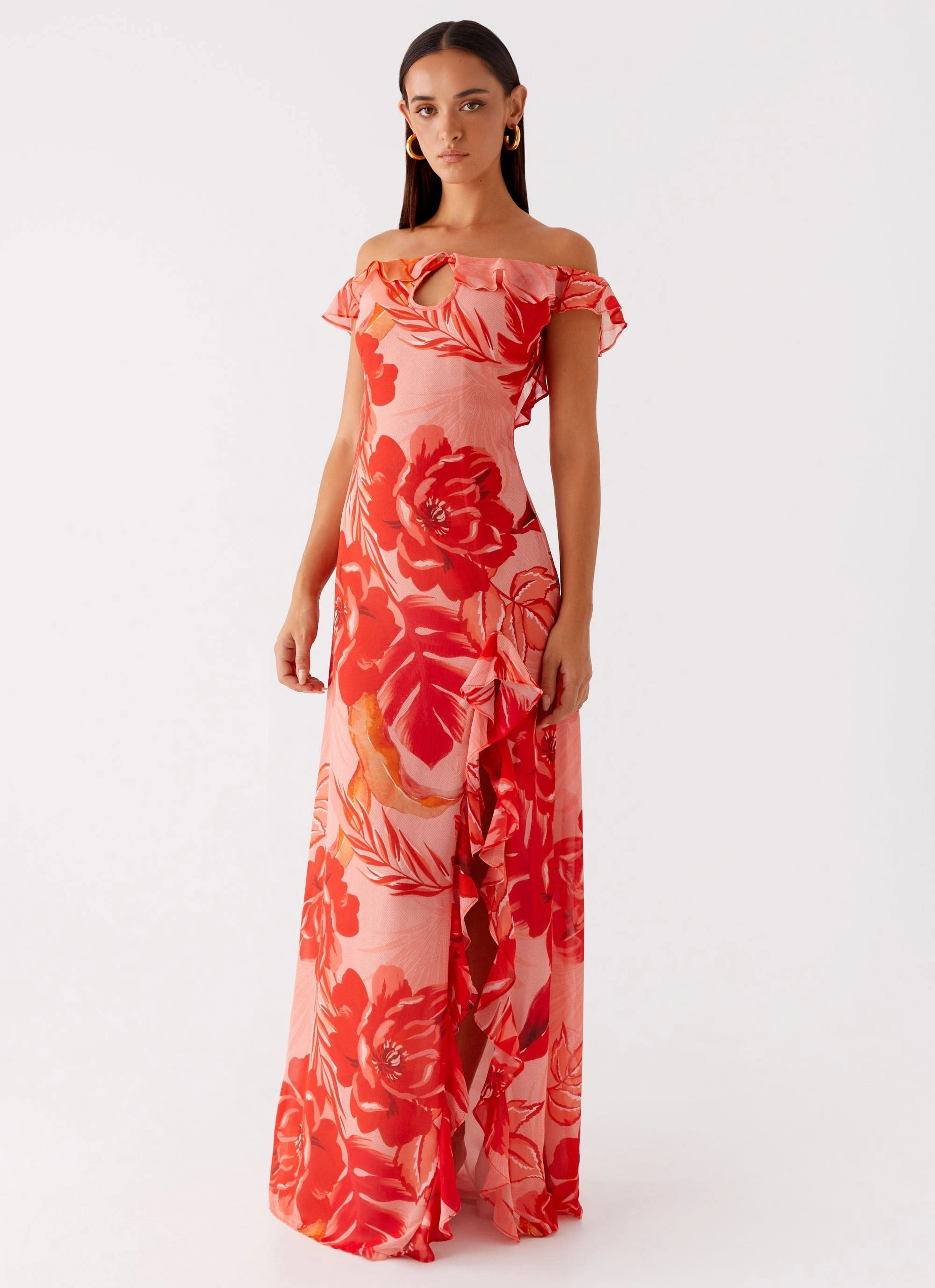 Cassiday Maxi Dress - Sicily Sunsets Print Urban Feel