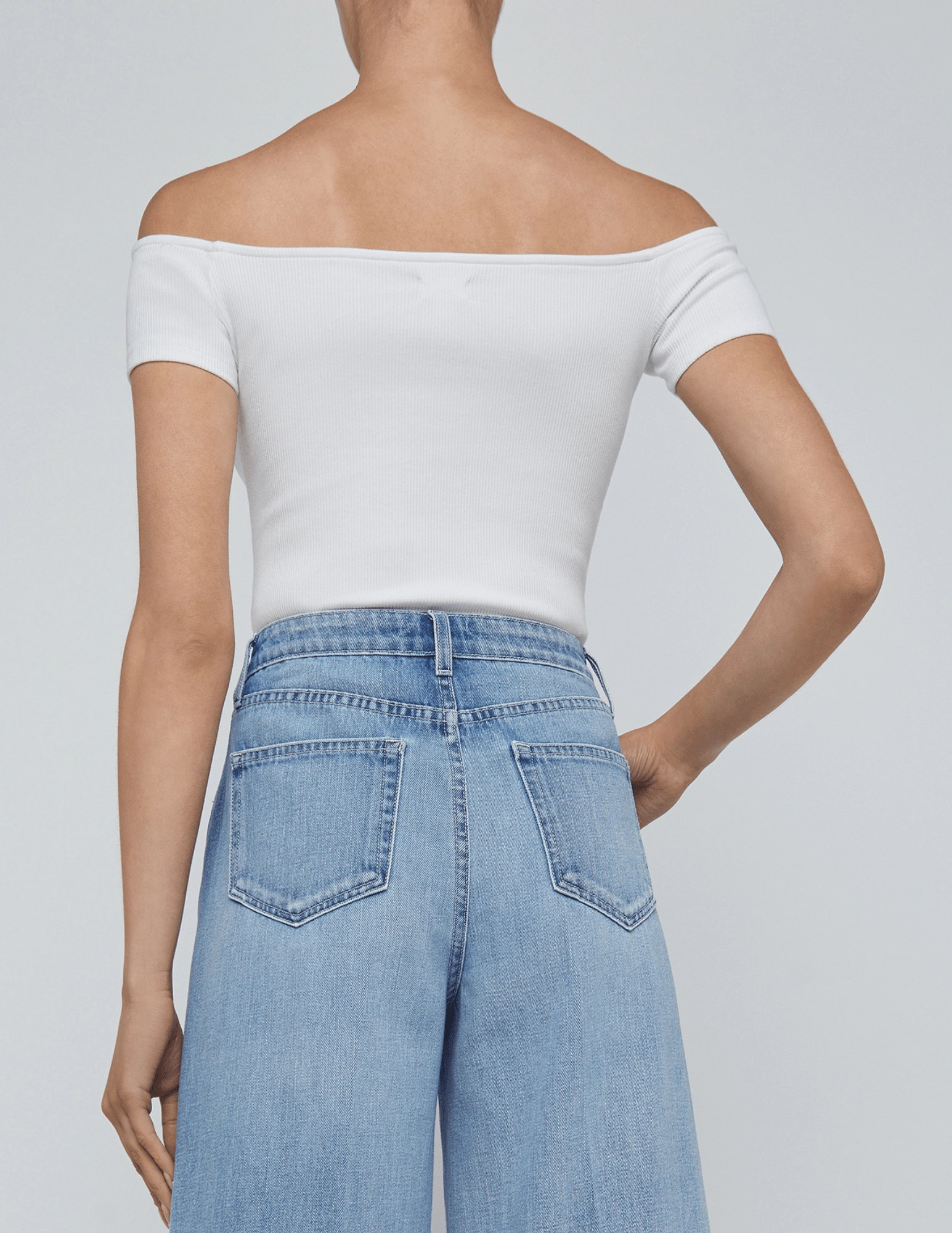 L'AGENCE Adana Off Shoulder Bodysuit Casual Blouse