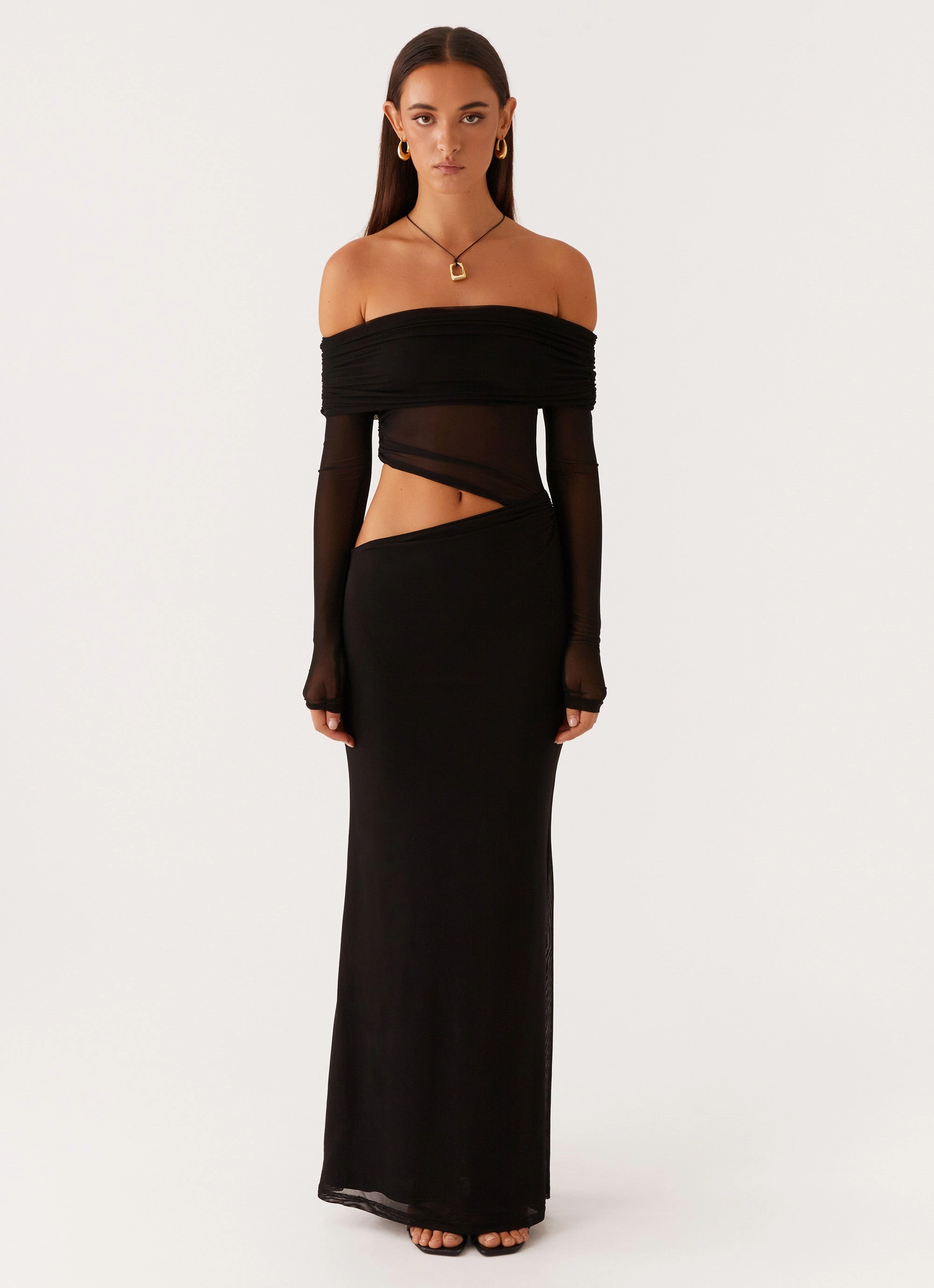 Emery Maxi Dress - Black Eco Friendly