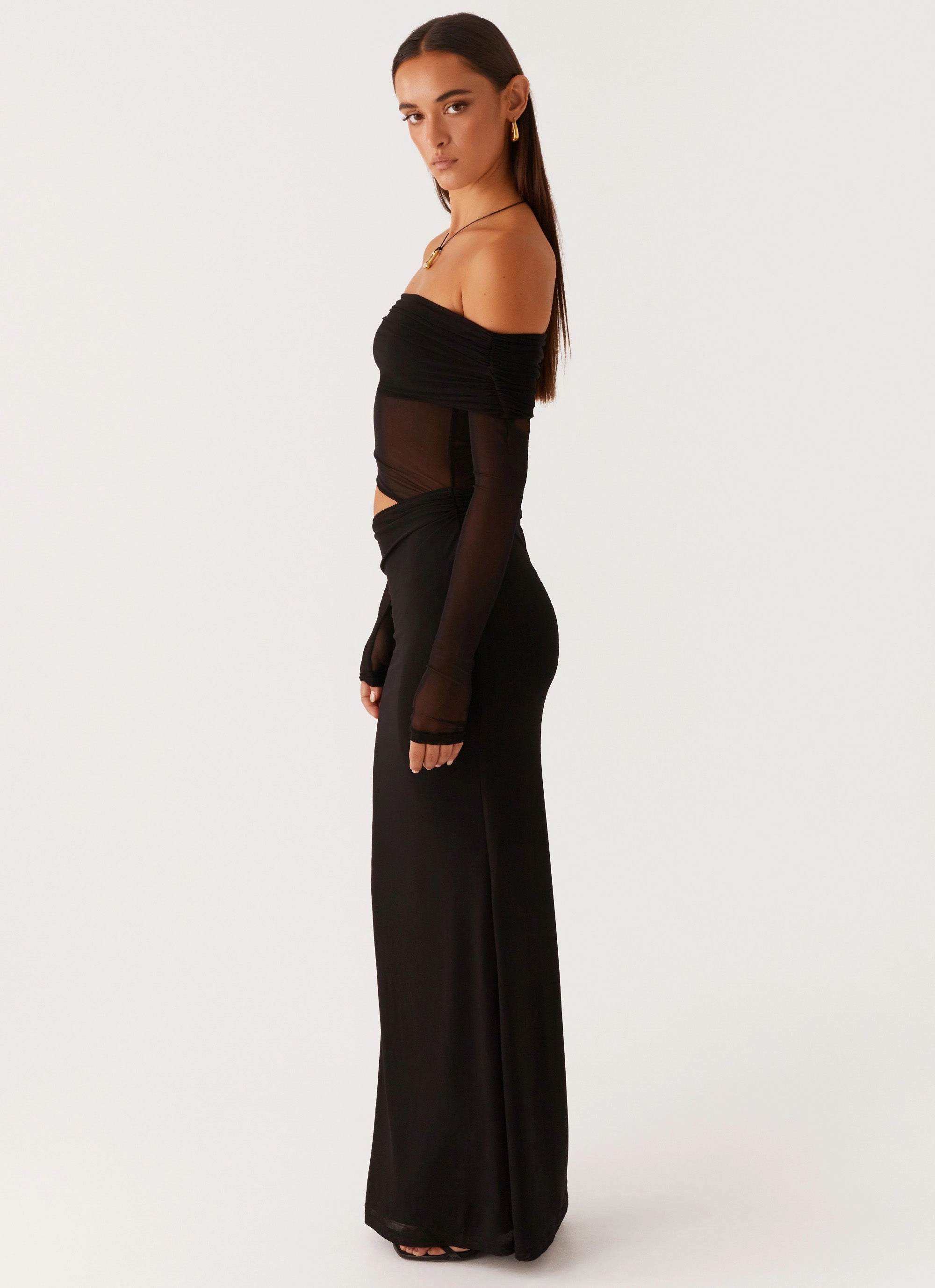 Chic Mom Emery Maxi Dress - Black