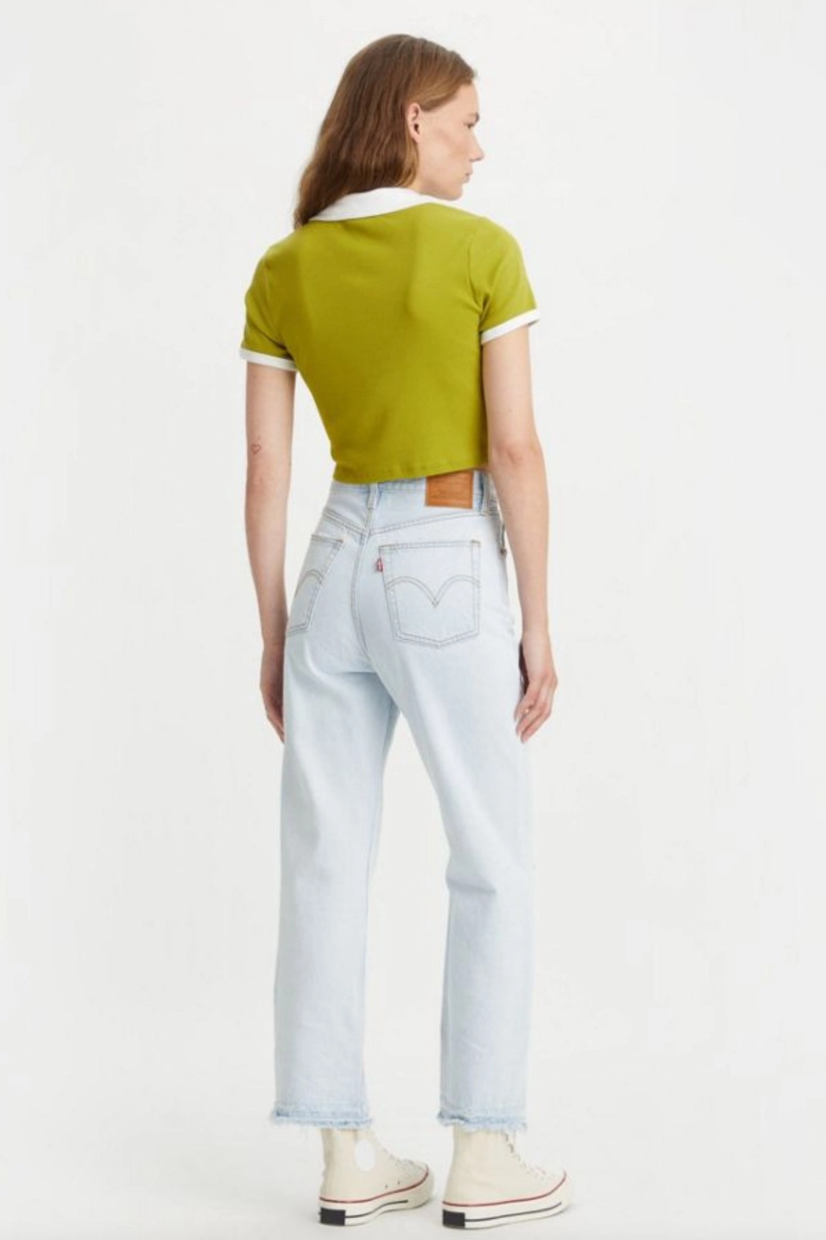 Levi's Ribcage Straight Ankle Women's Jeans ButterySoftTextile Casual Tee