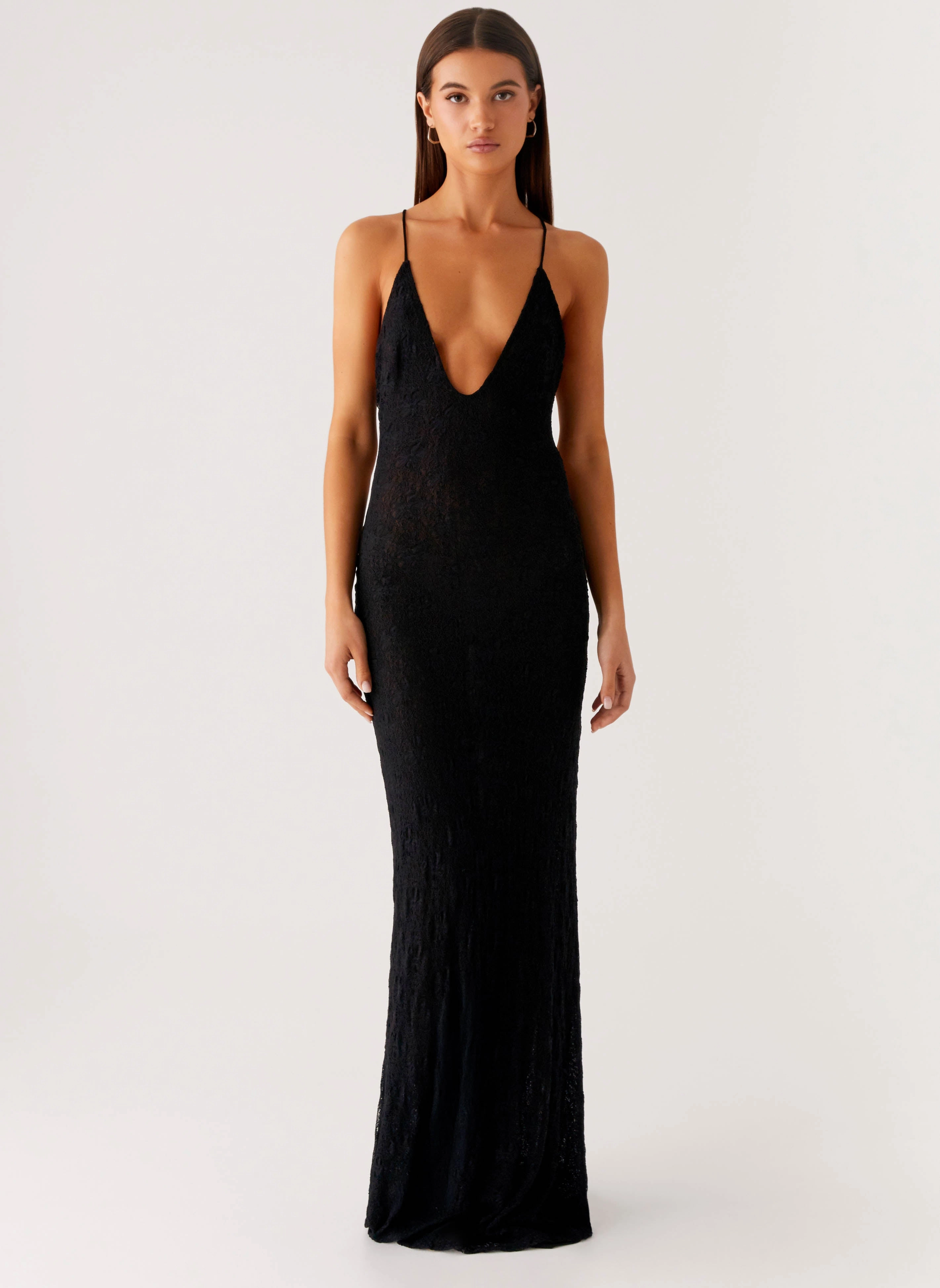 Kylia Maxi Dress - Black Sporty-Look Exclusive-Design
