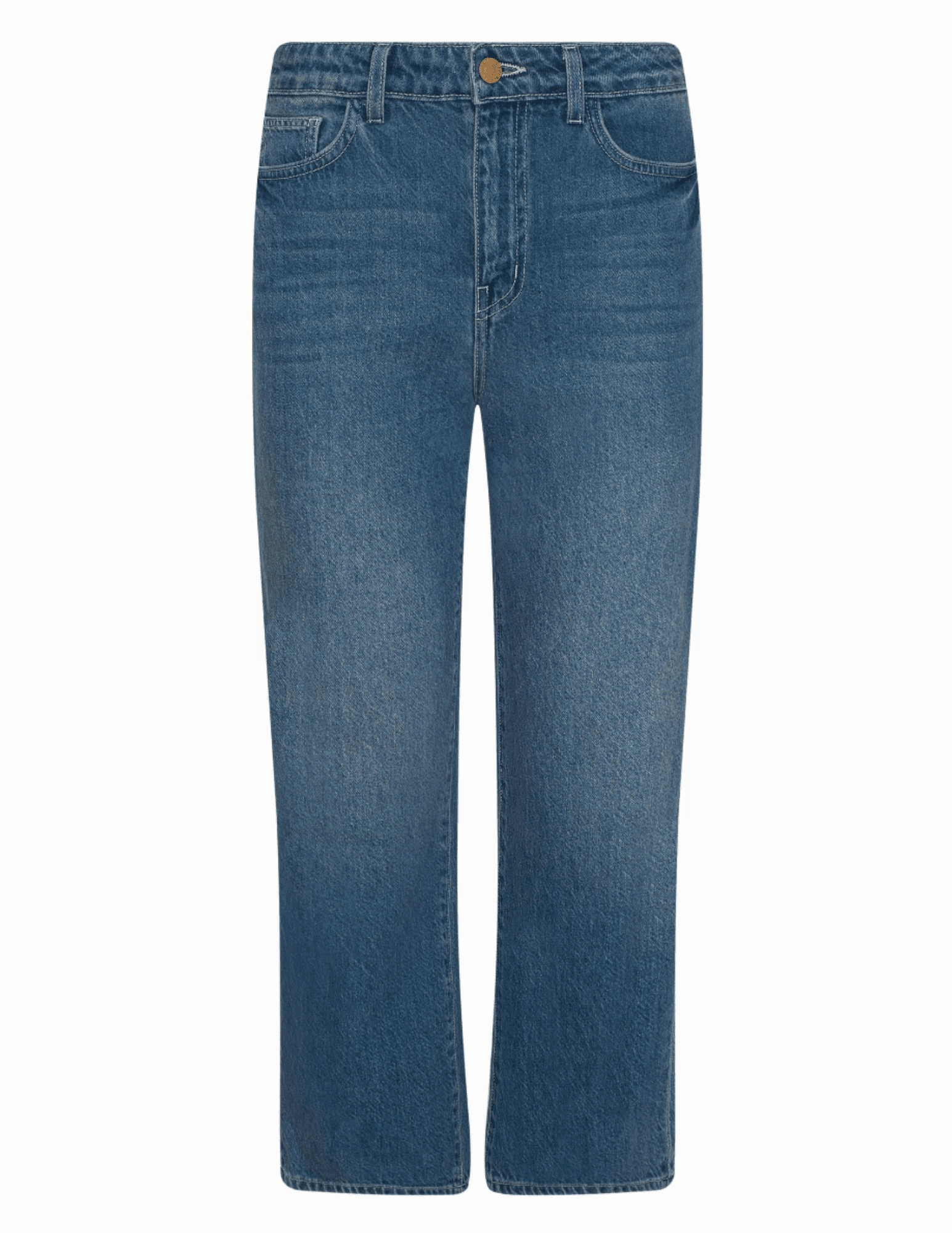 L'AGENCE June High Rise Cropped Stovepipe Jean in Fresno Shopping Day Slim Timeless Match