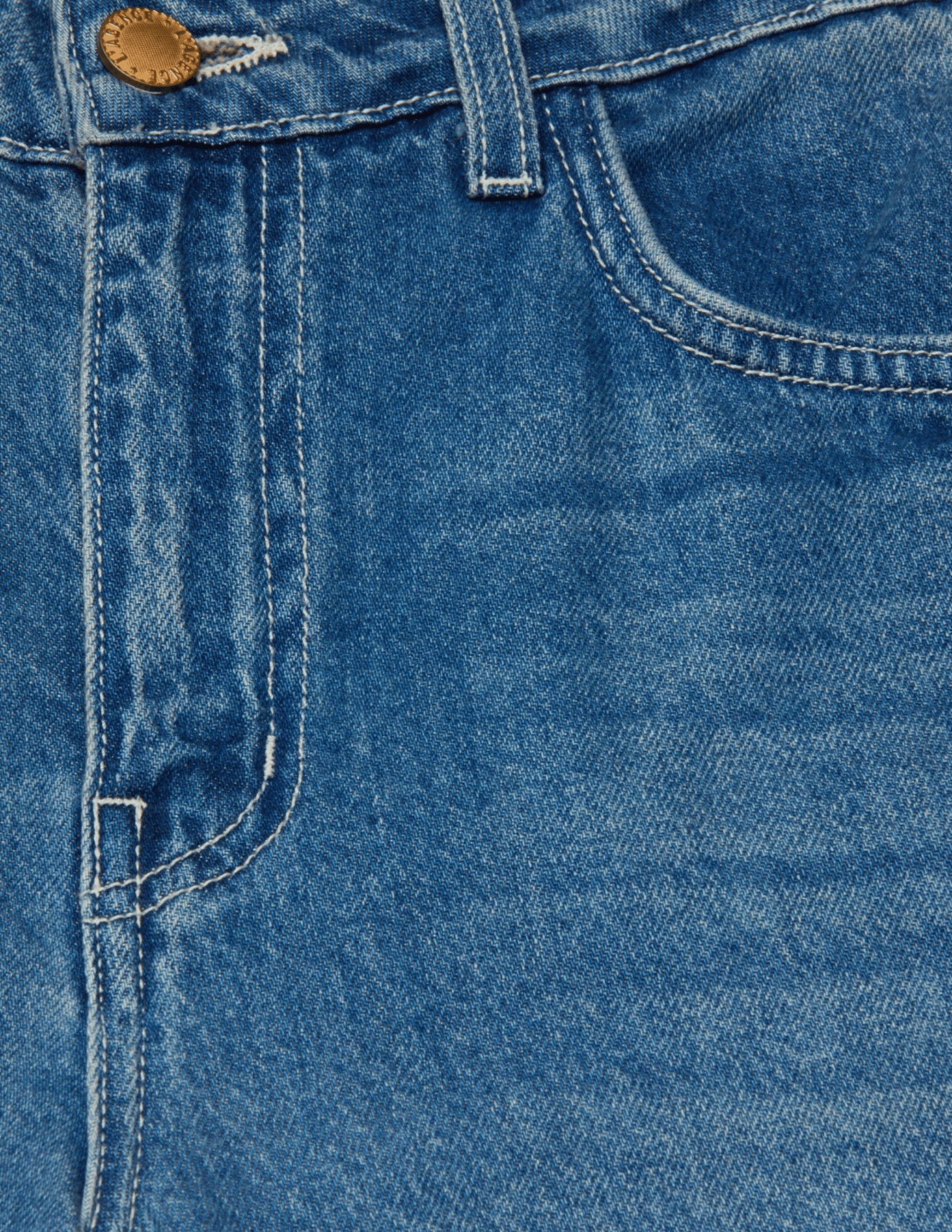 L'AGENCE June High Rise Cropped Stovepipe Jean in Fresno Flat Lock Stitching Mesh Lined