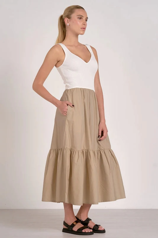 Perfectly Fitted Lightweight-Comfort Rhode Maxi Dress - Sand