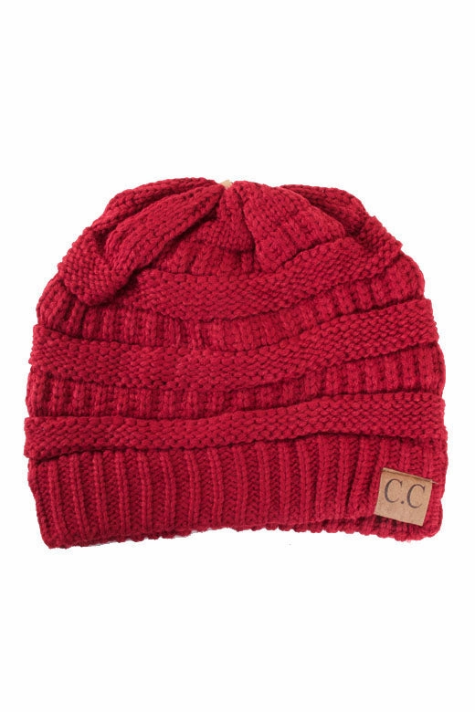 CC Beanie #1 Best Seller Wrinkle Free Texture RibbedTrims