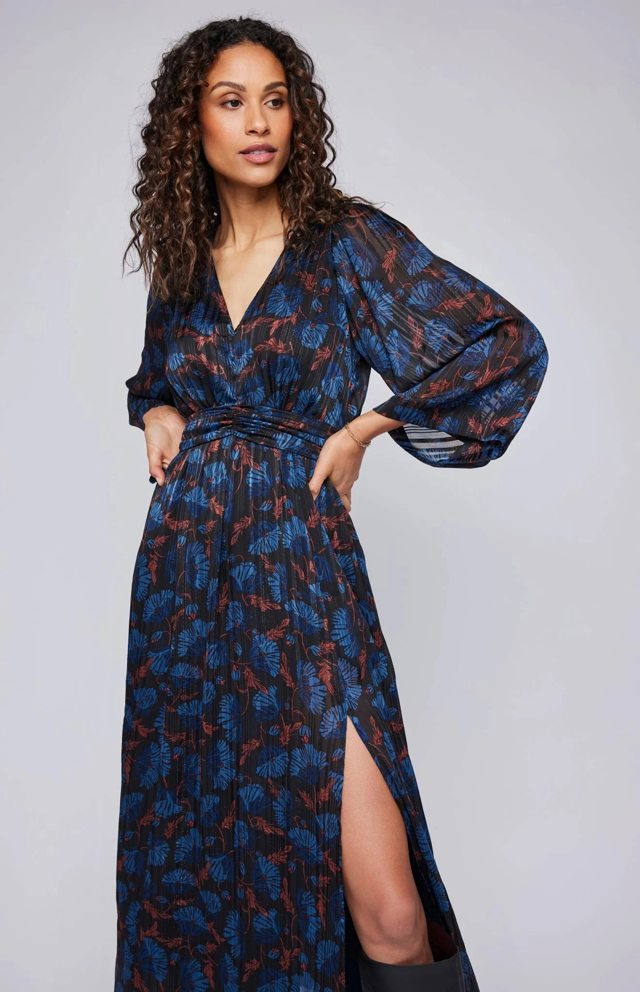 Vibrant Style Gentle Flow Fabienne Midi Dress