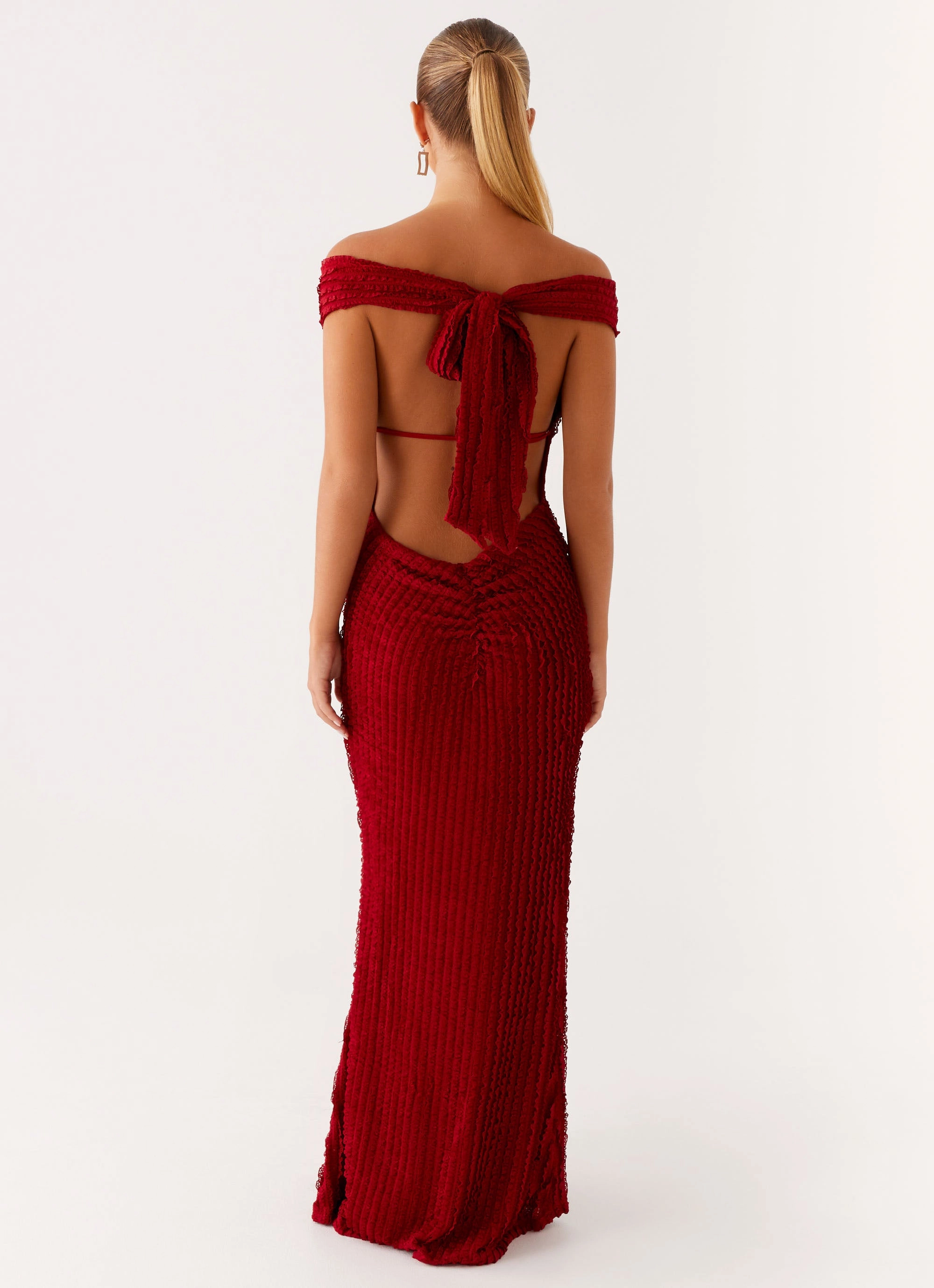 Chantelle Maxi Dress - Red Breezy Style Timeless Touch