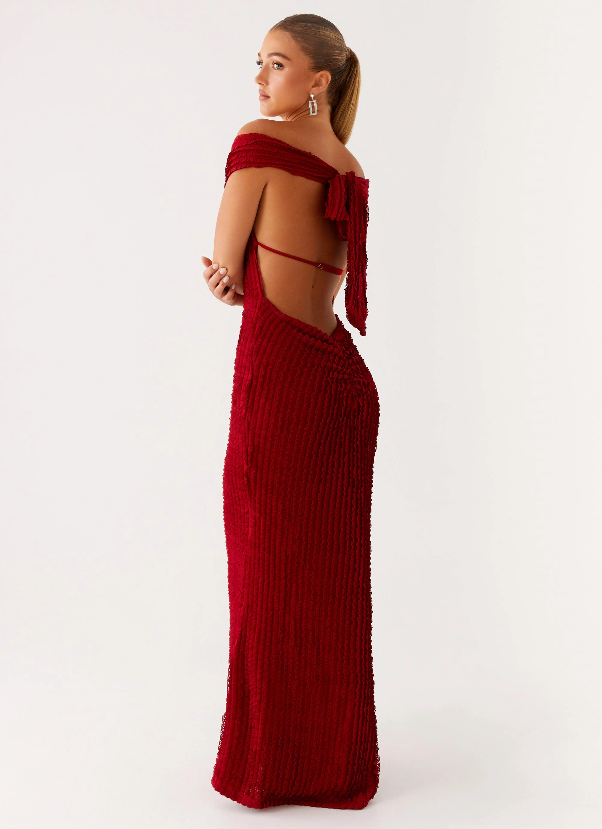 Lounge Mode Chantelle Maxi Dress - Red