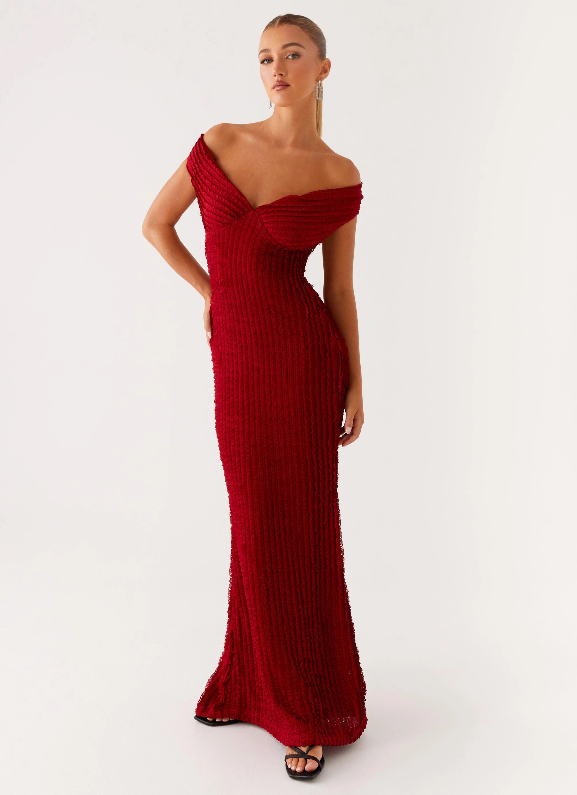 light layering Chantelle Maxi Dress - Red
