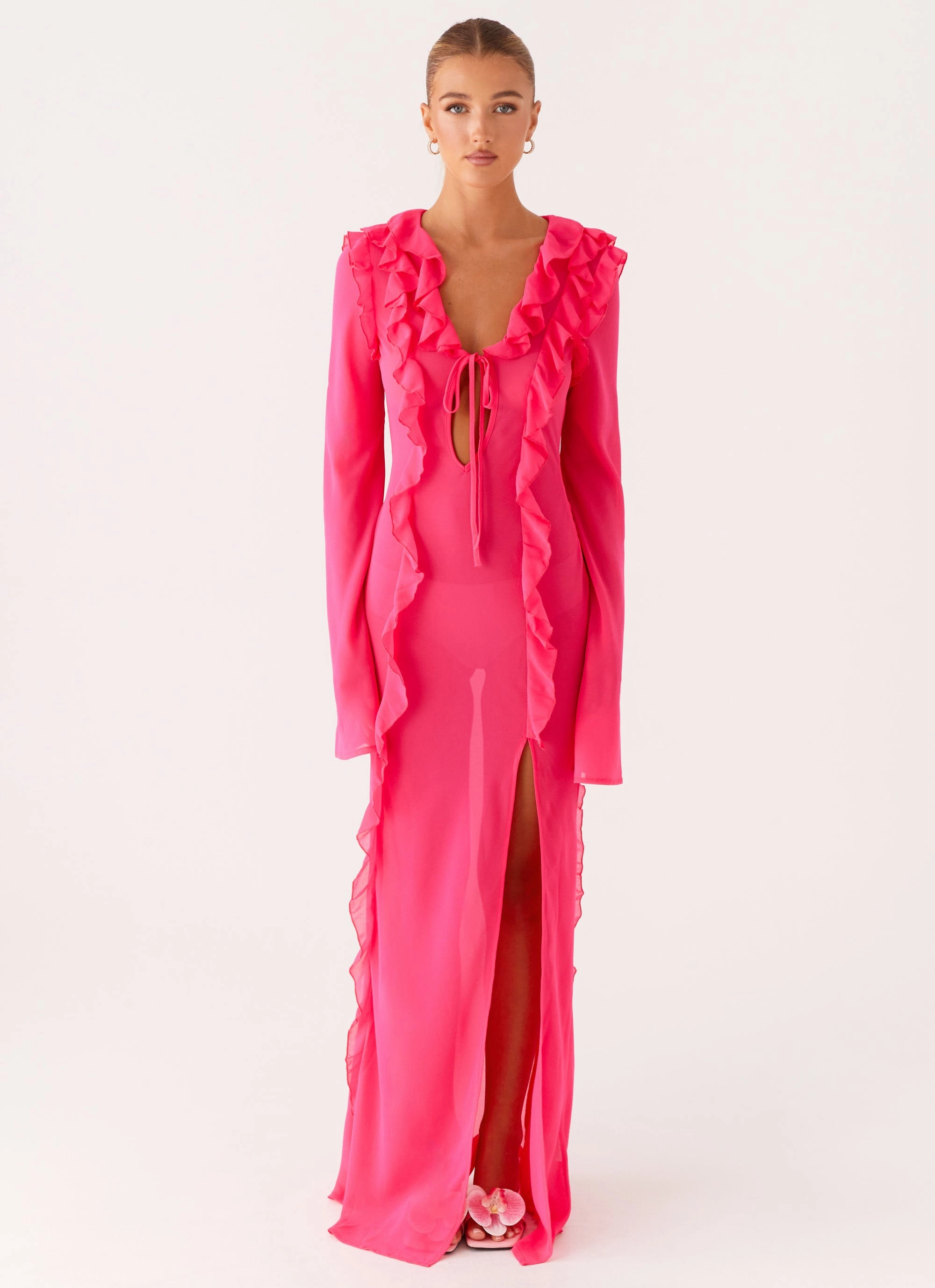 Quick Glam Euro Ease Charlize Maxi Dress - Pink