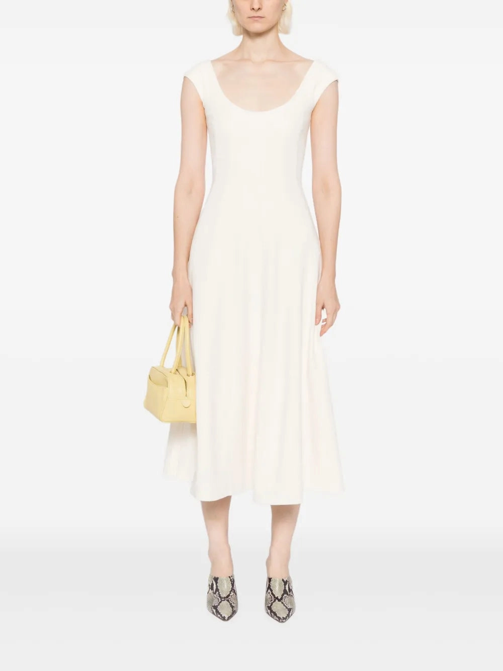 Charlotte Dress in Ecru Vibrant Layer Soft Neutral