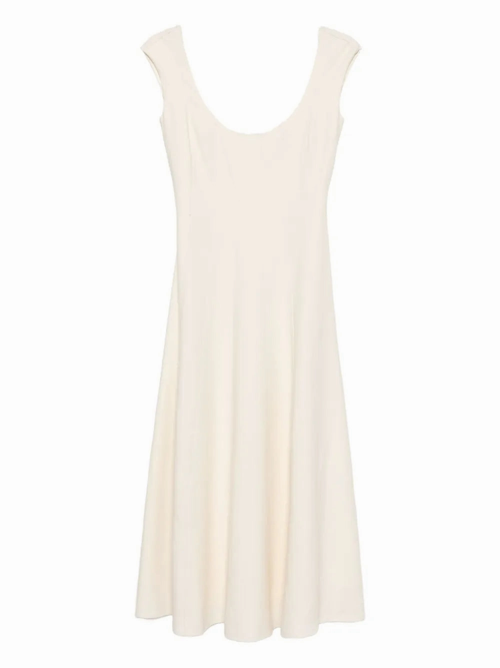 Plus Fit Calm Finish Charlotte Dress in Ecru