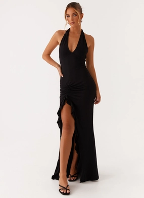 Perfect Shape Charmed By You Maxi Dress - Black