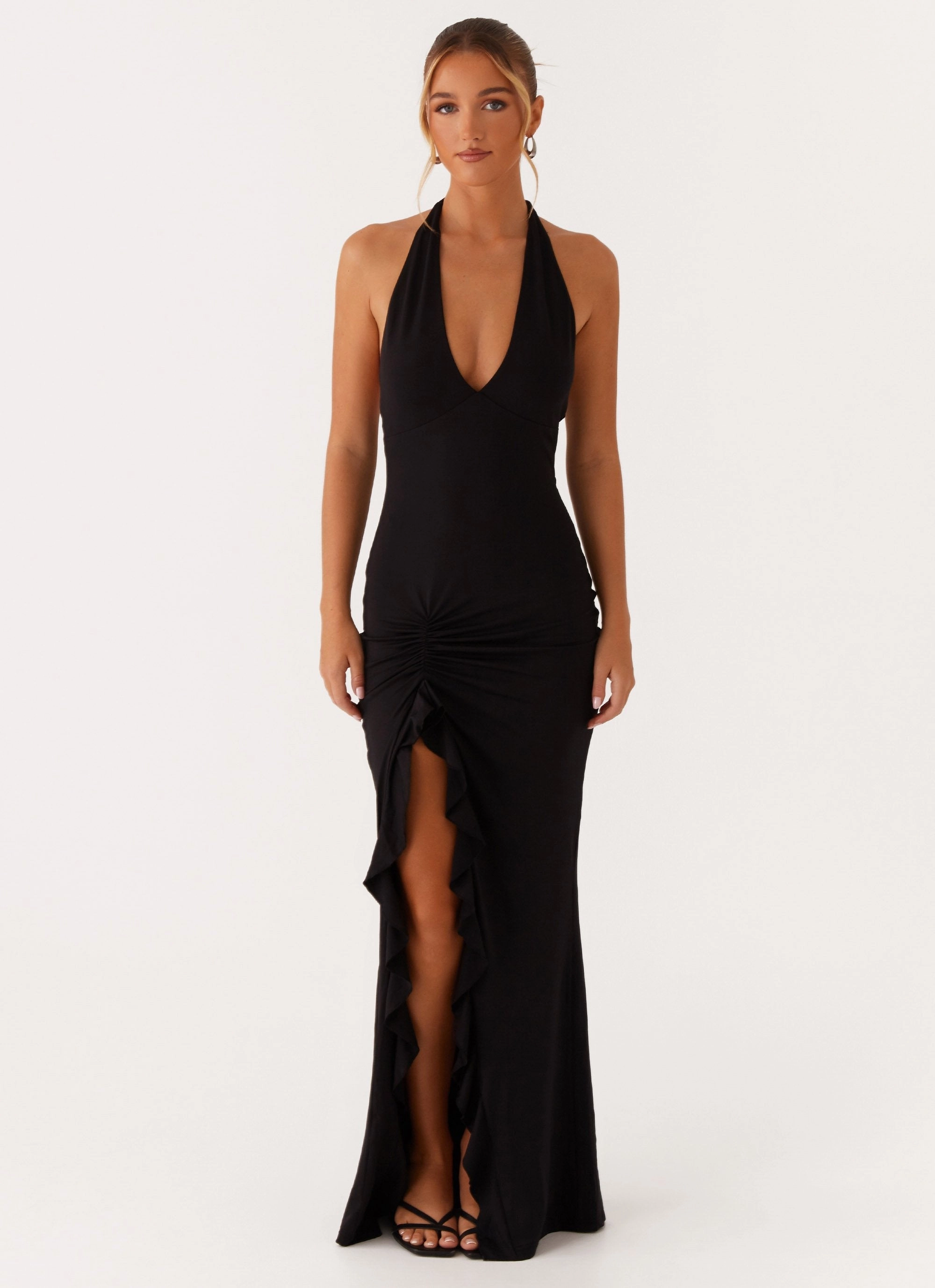 Charmed By You Maxi Dress - Black Bold Cut