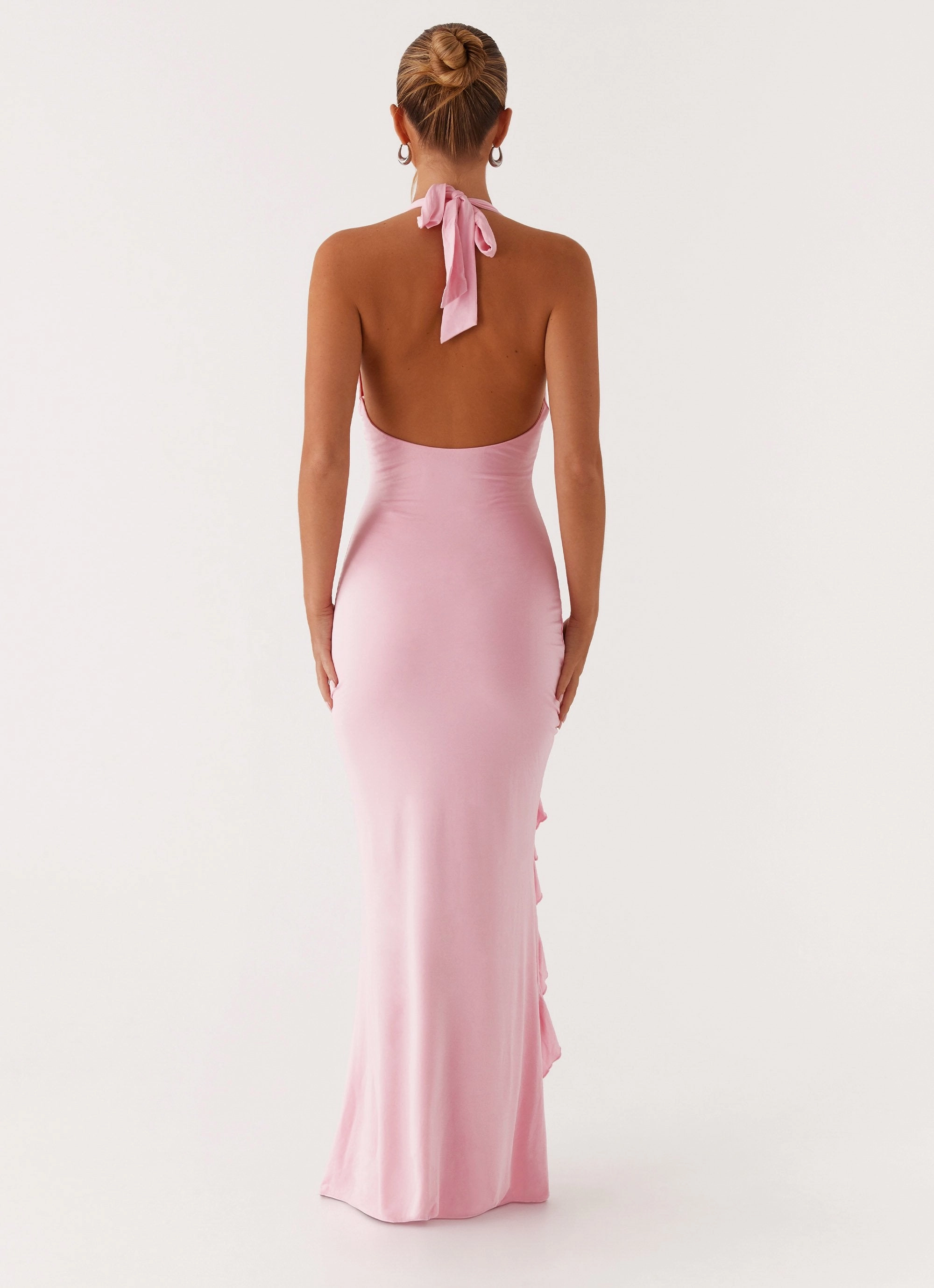 Charmed By You Maxi Dress - Pink Night Vibes One-Shoulder