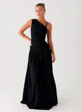 Cortez Maxi Dress - Black Soft Air bold appearance