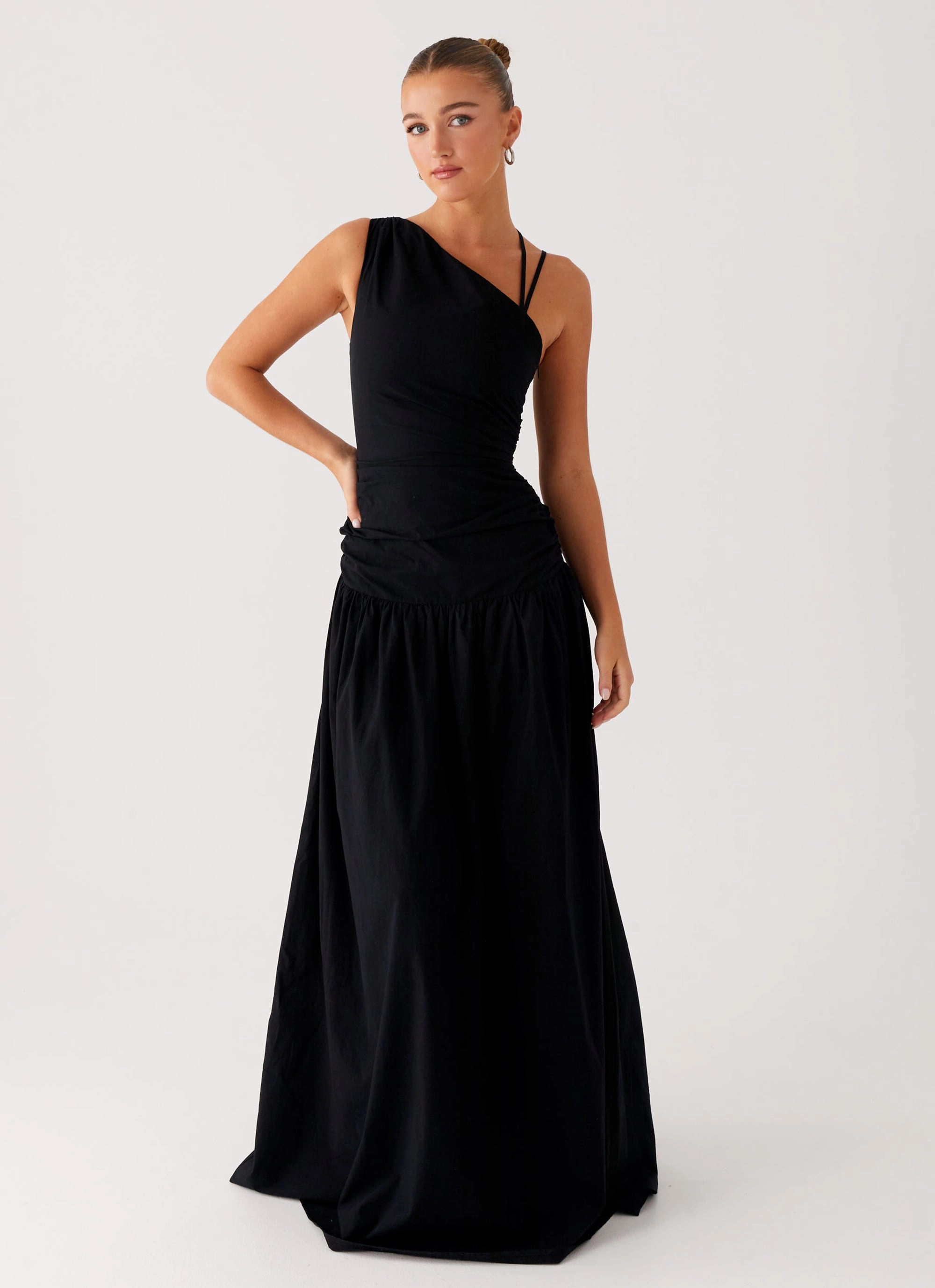 Cortez Maxi Dress - Black Casual Vibes Date Ready