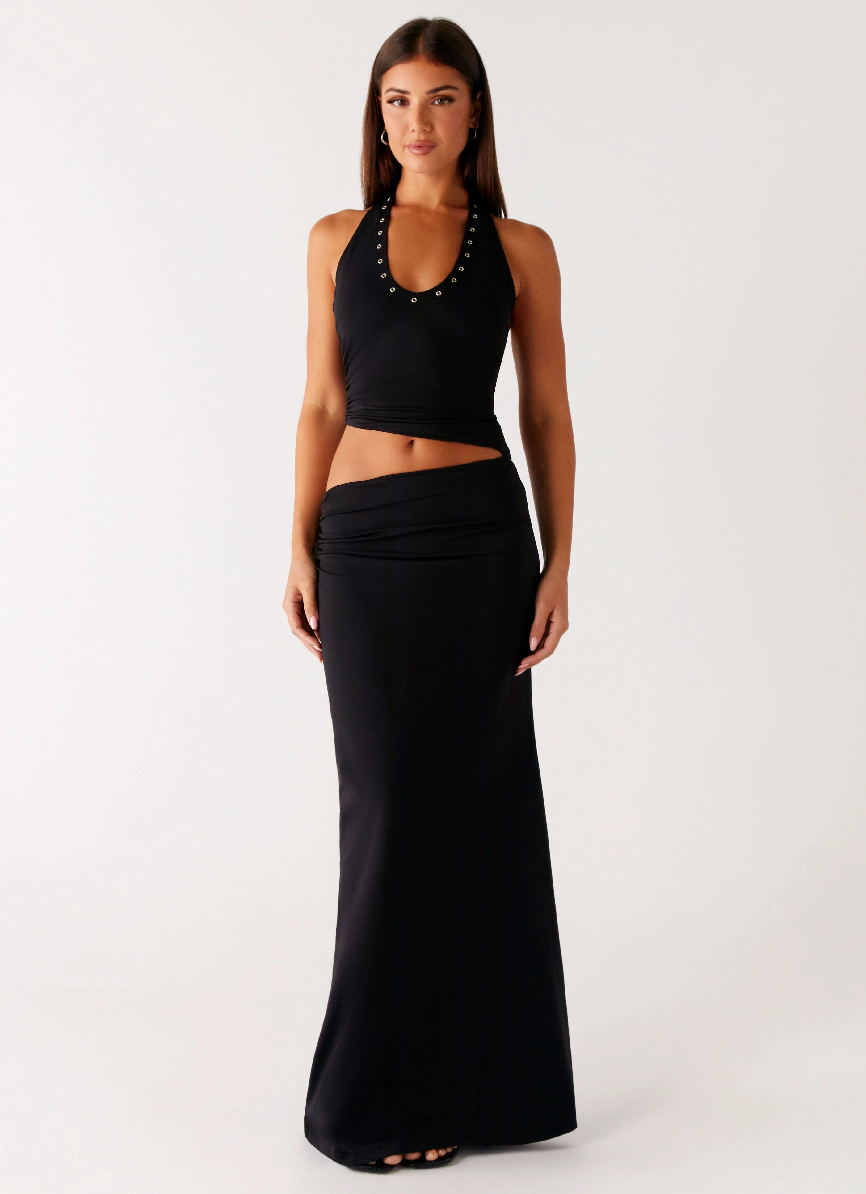 Dainty Finish Chella Maxi Dress - Black