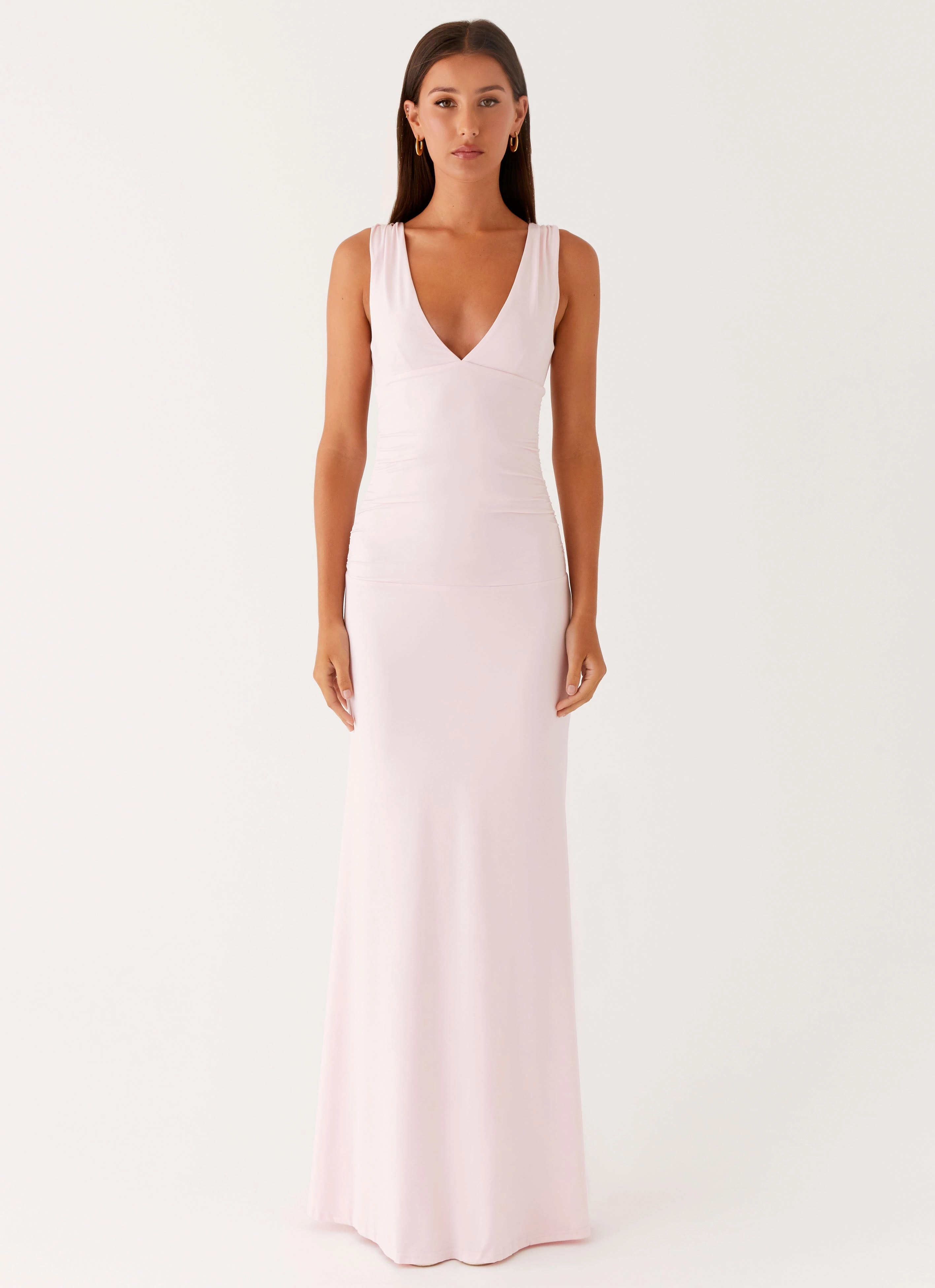 Cherry Sky Maxi Dress - Baby Pink Quiet Luxury All-day style