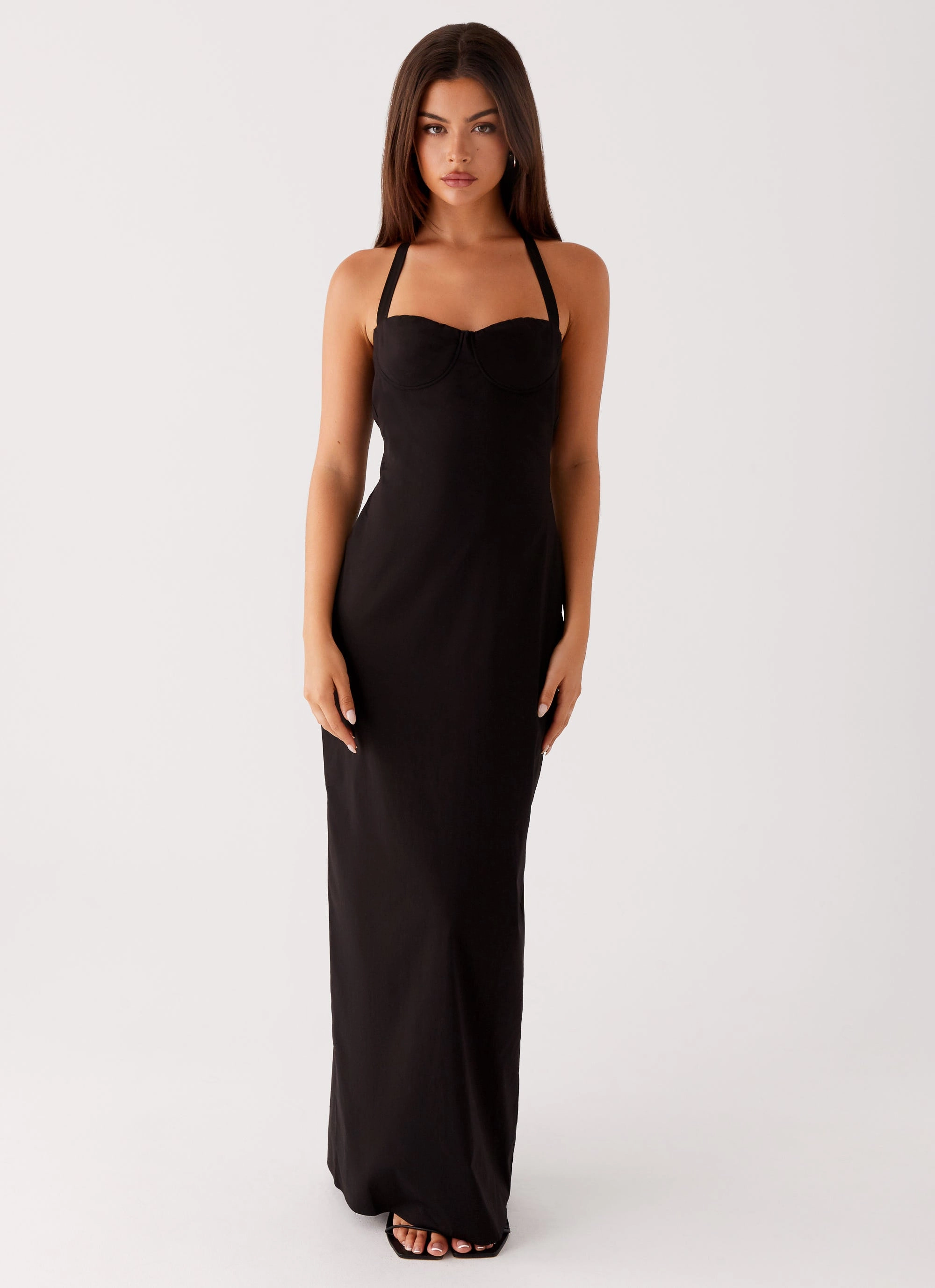 Neutral Aesthetic Cheryl Maxi Dress - Black