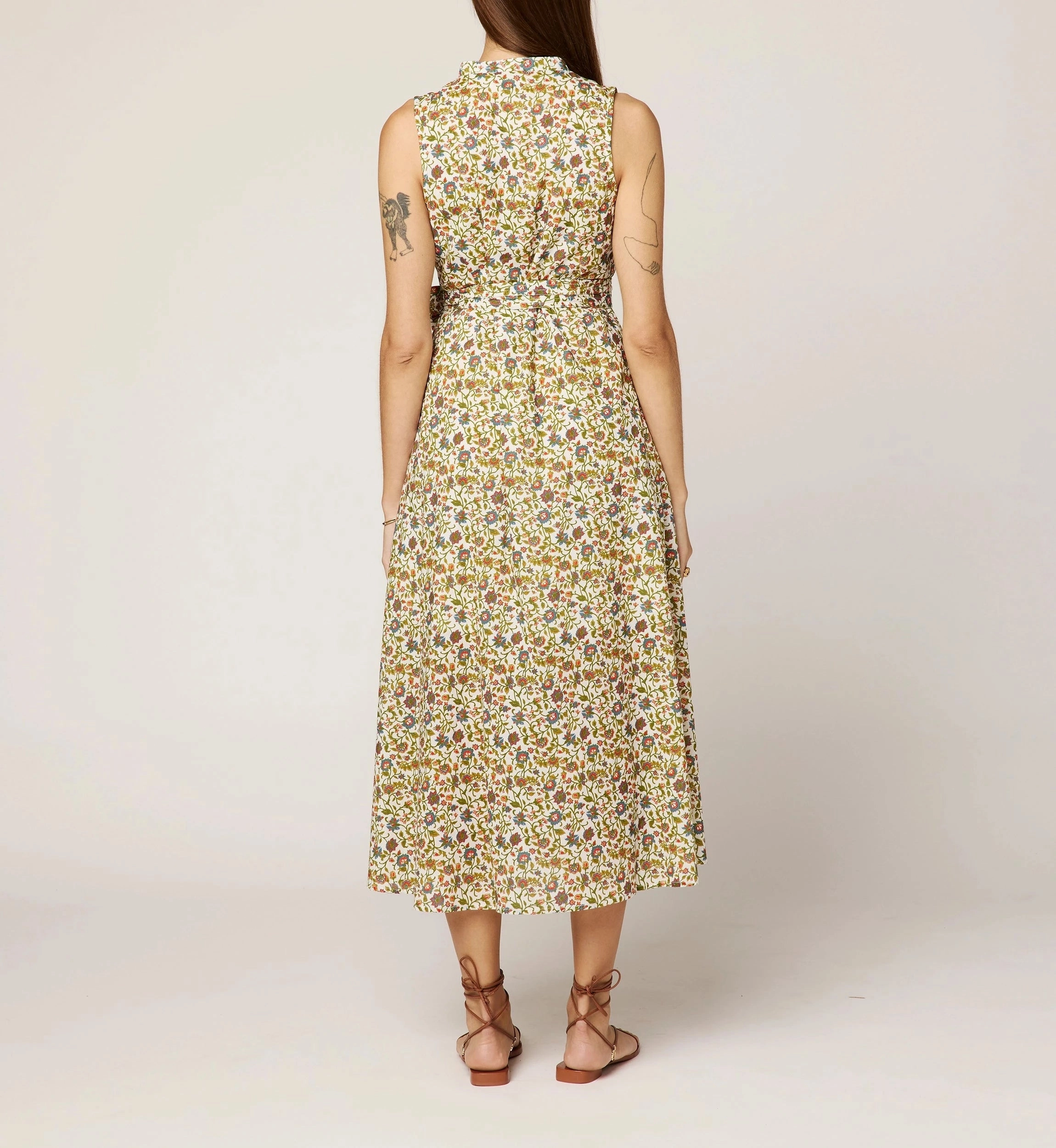 Cheyenne Midi Dress | Viti Flora Non Slip Shoulder Seams AllDay Comfort