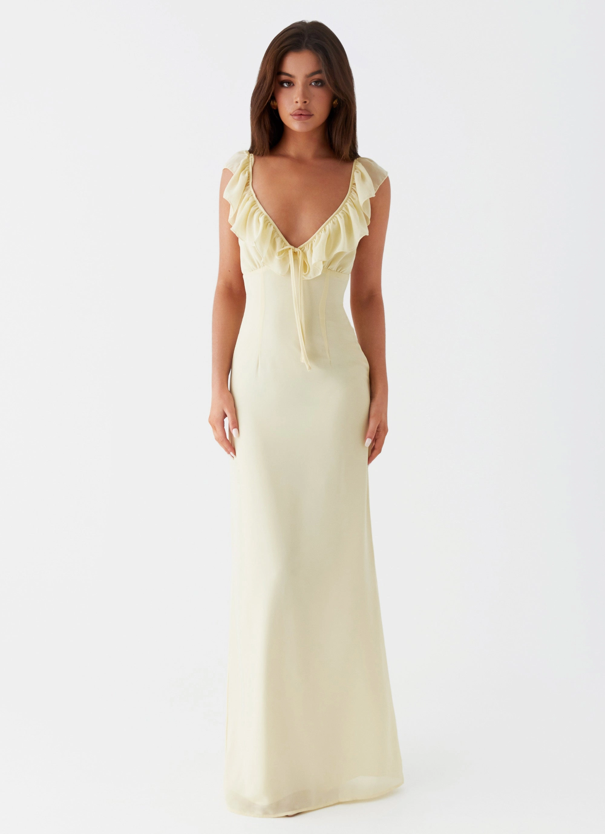 Silvie Maxi Dress - Yellow Light Outfit