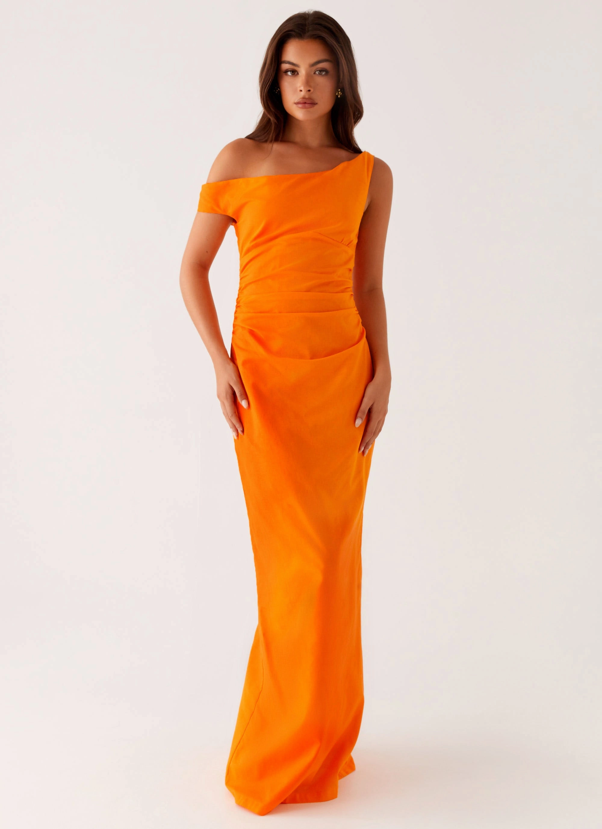 Organic-Fabric Bright-colored piece Ignite Maxi Dress - Orange