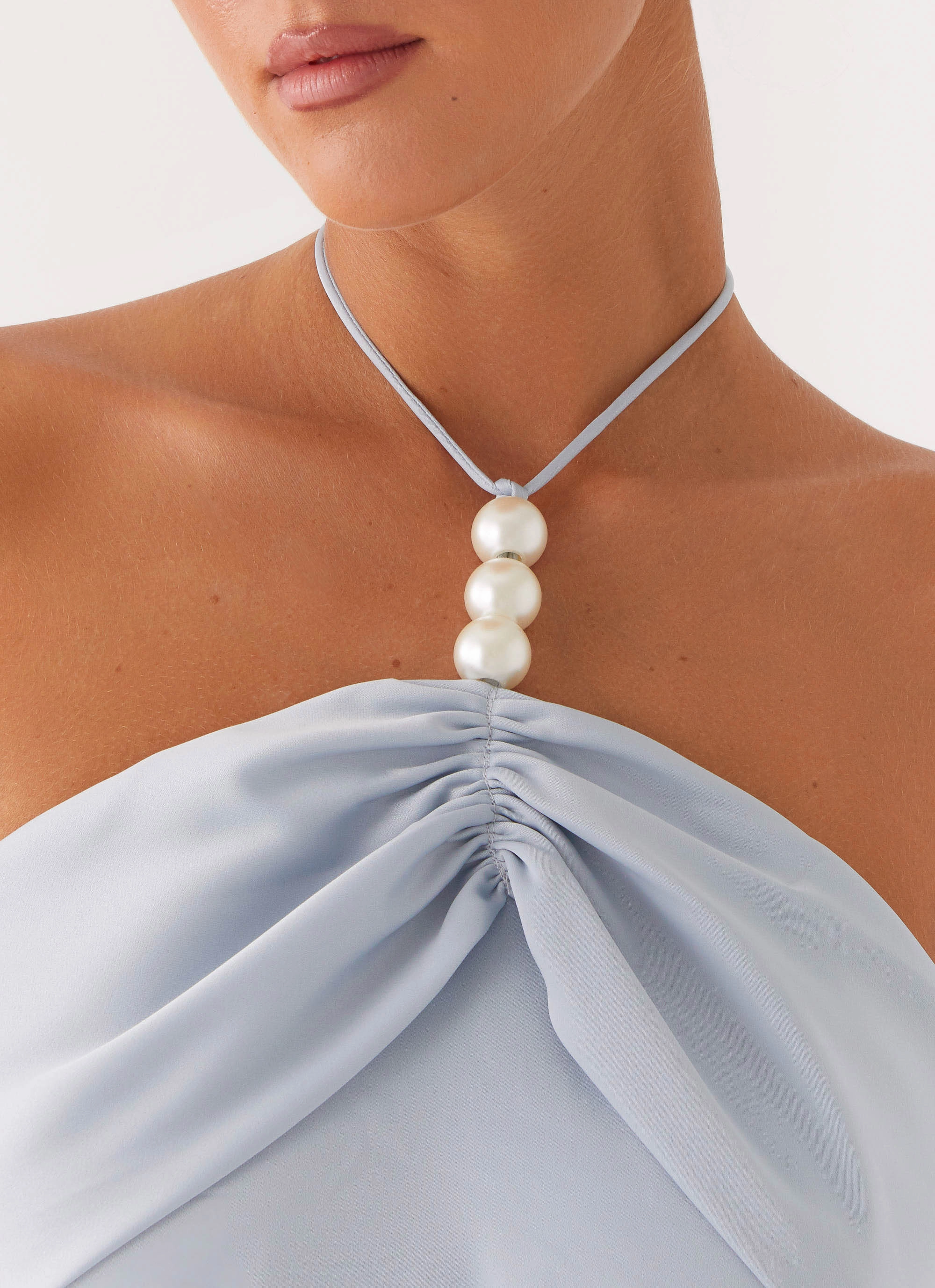 Edgy Look Cecelia Mini Dress - Blue