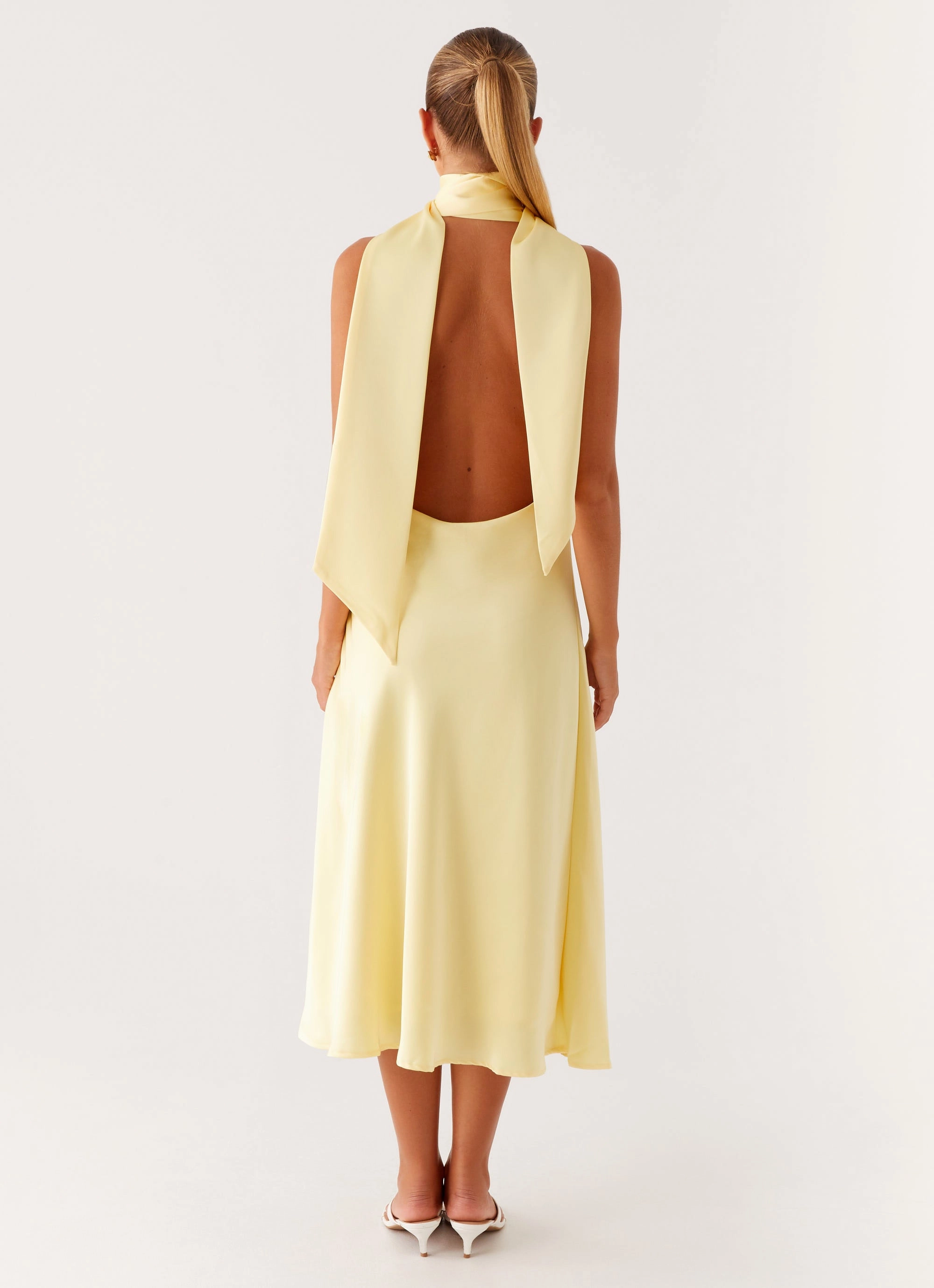 Sonny Midi Dress - Yellow Decorative-Design Chic Balance