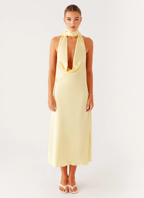 TaglessDesign Lightweight Comfort Sonny Midi Dress - Yellow