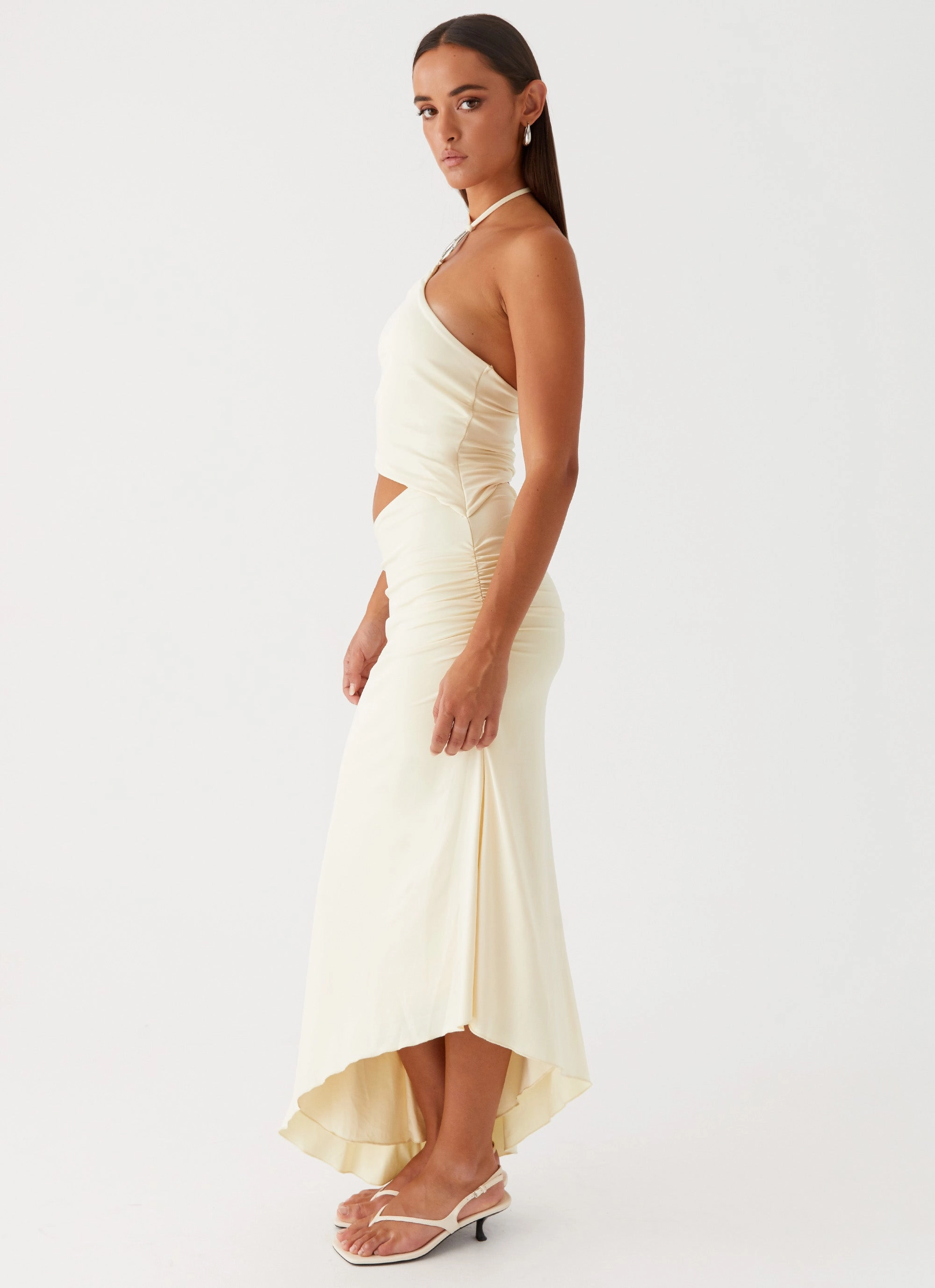 elegant design Tasha Maxi Dress - Lemon