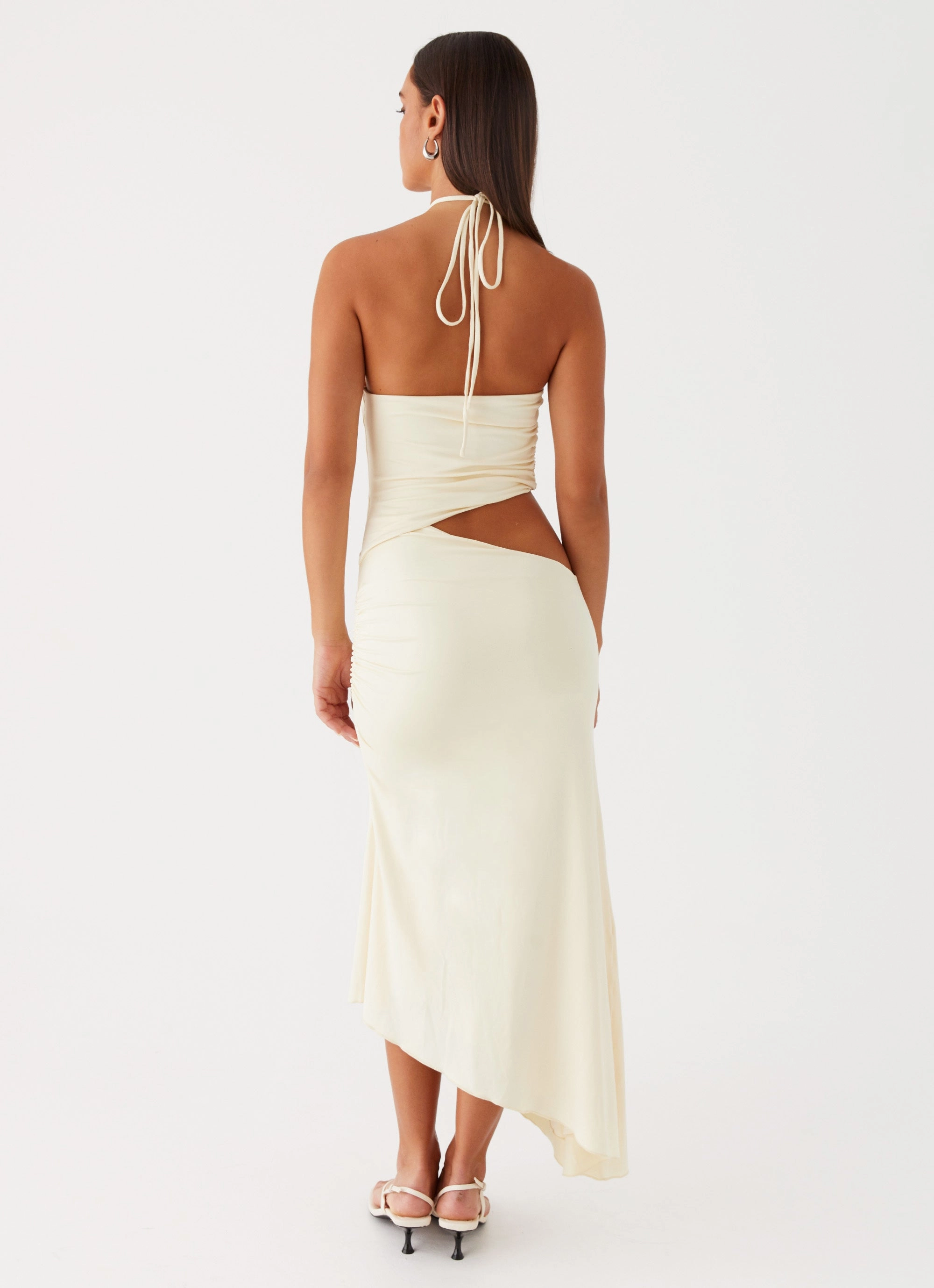 Tasha Maxi Dress - Lemon CrinkleResistantWeave
