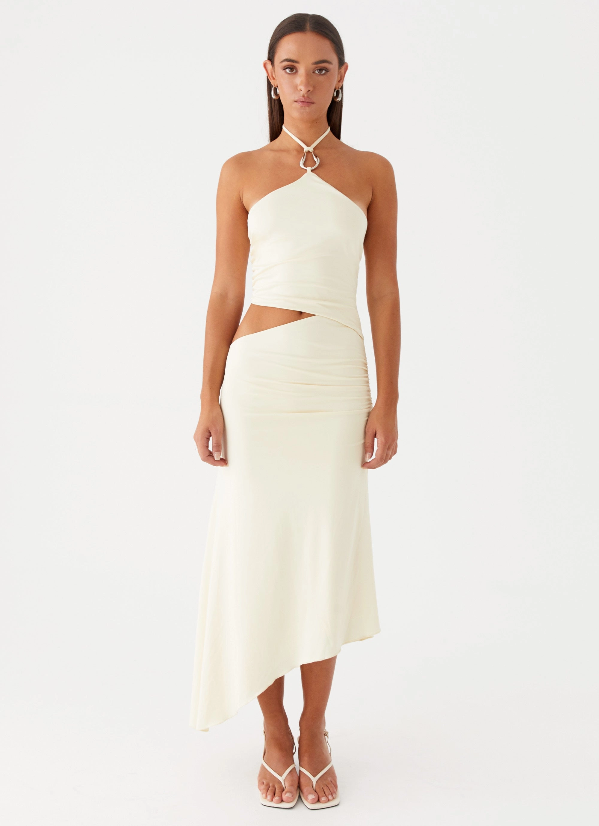 Tasha Maxi Dress - Lemon Modern Edge Smooth Line
